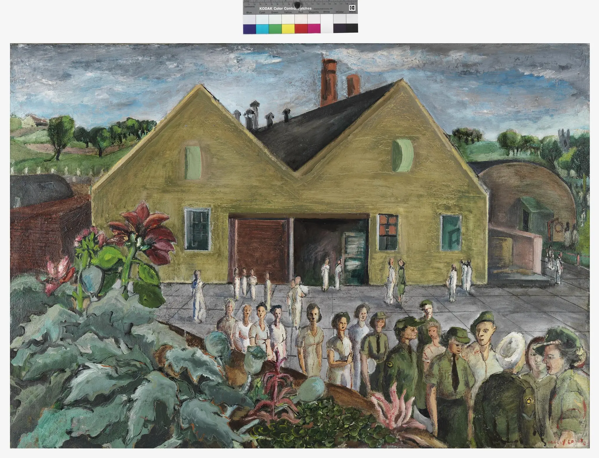 painting, #1 Static Base Laundry by Bobak (née Lamb), Lieutenant Molly Joan