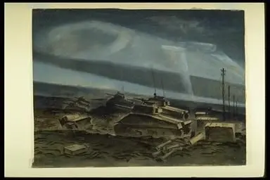 painting, 4TH ARMOURED BRIGADE TANKS, XANTEN by Bobak , O.C., Captain Bruno Jacob