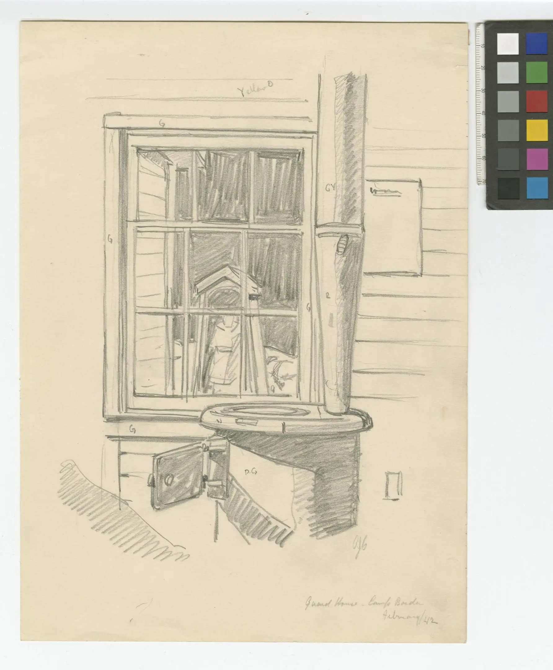drawing, Guard House, Camp Borden by Casson, Alfred Joseph