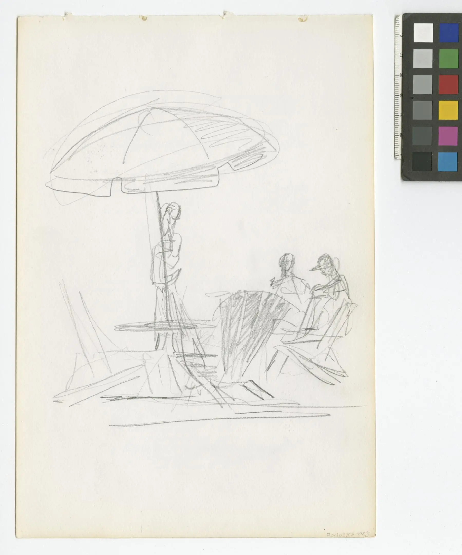 drawing, A. Colville Sketch by Colville, Captain Alex