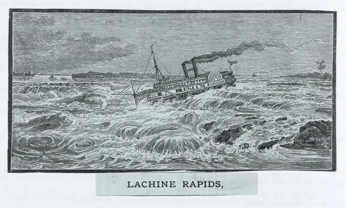 Drawing of a steam boat by Unknown artist