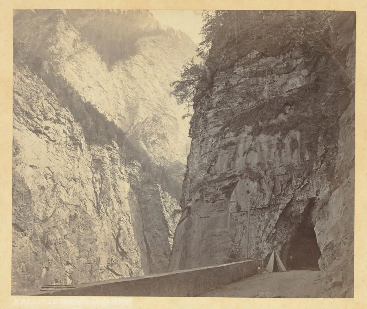 Via Mala, Graubünden (Grisons), Switzerland. Photograph by A. Braun, 18--. by Adolphe Braun
