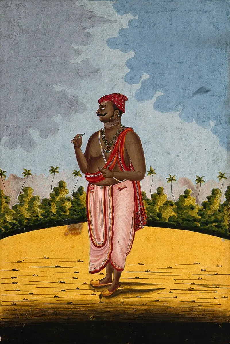 Brahman. Gouache drawing. by Unknown artist
