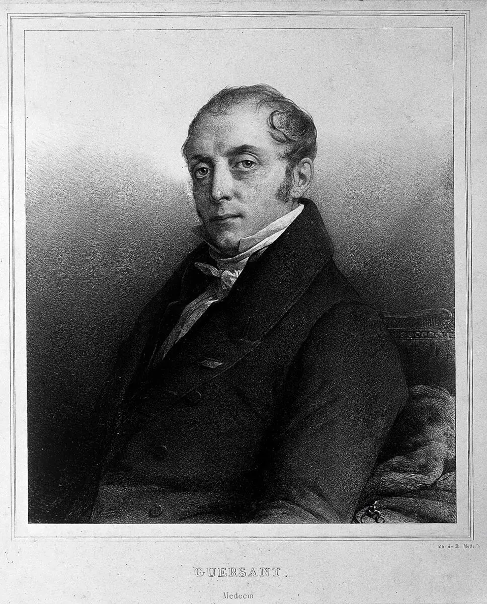 Louis Benoît Guersant. Lithograph by C. Motte. by Charles Étienne Pierre Motte
