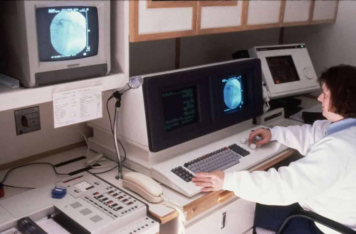 Mobile cardiac catheter laboratory, interior by Unknown artist