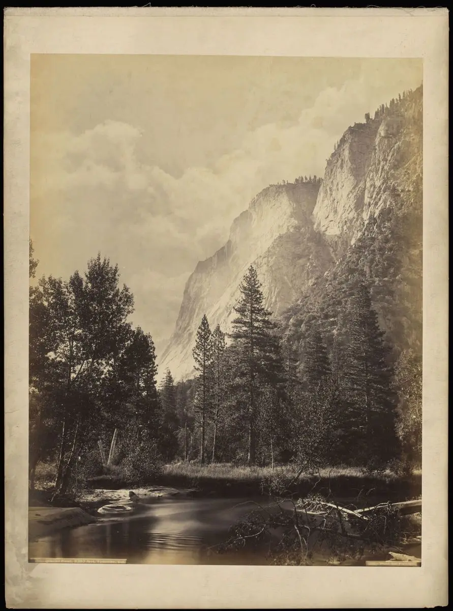 Yosemite, California: Glacier Point. Photograph by C.E. Watkins, ca. 1860-1880. by Carleton Watkins