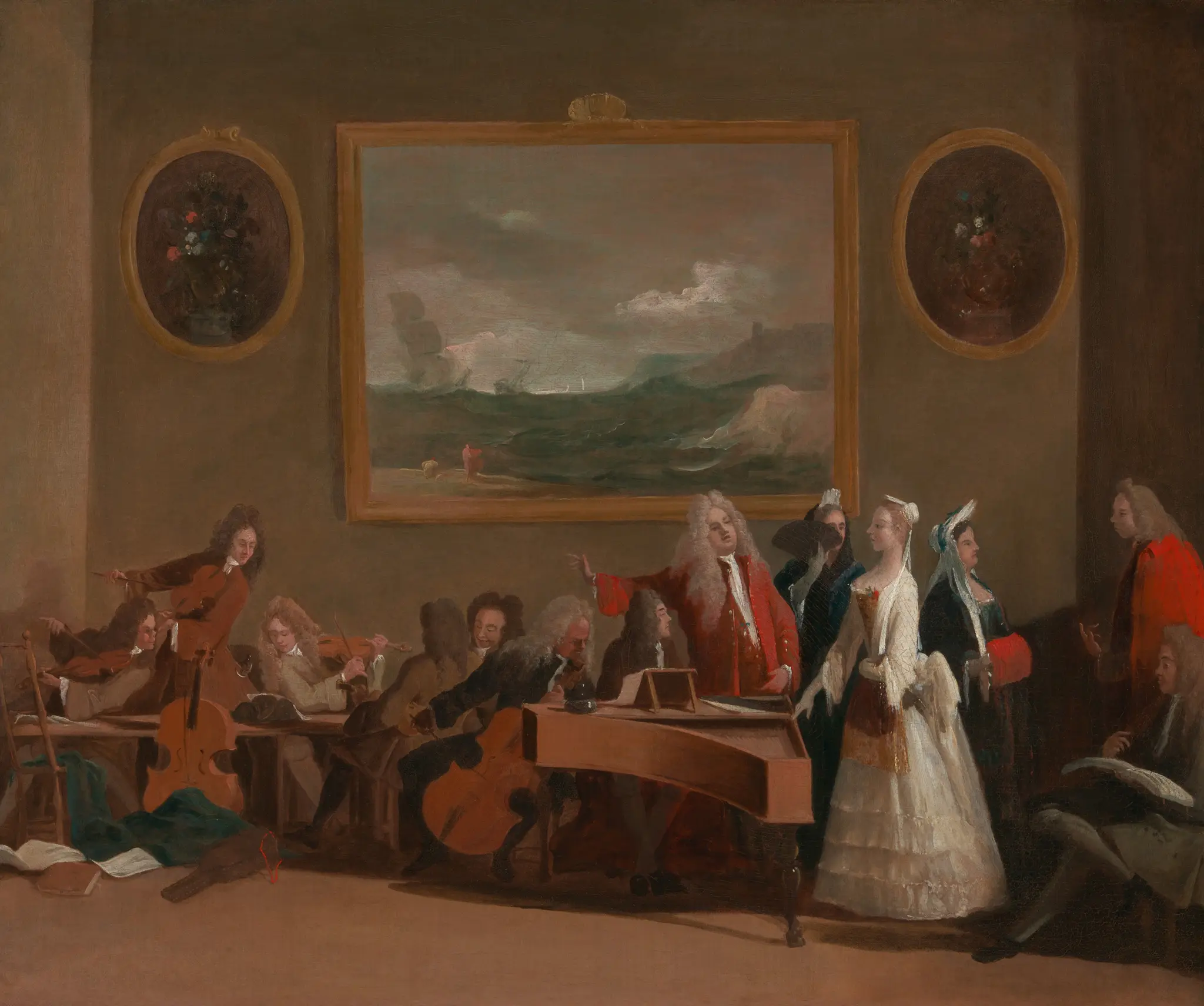 Rehearsal of an opera by Marco Ricci, 1676–1729