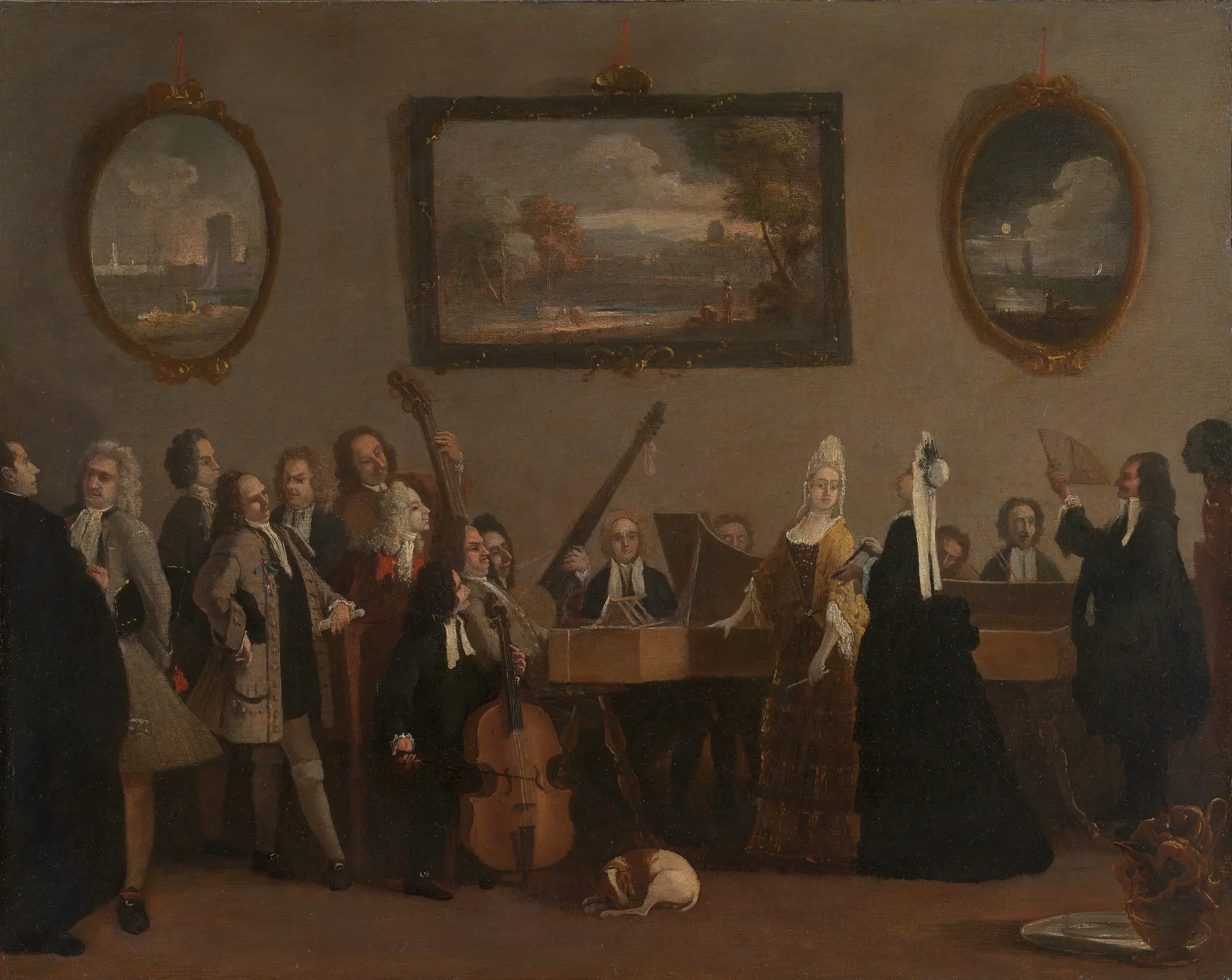 Rehearsal of an opera by Marco Ricci, 1676–1729