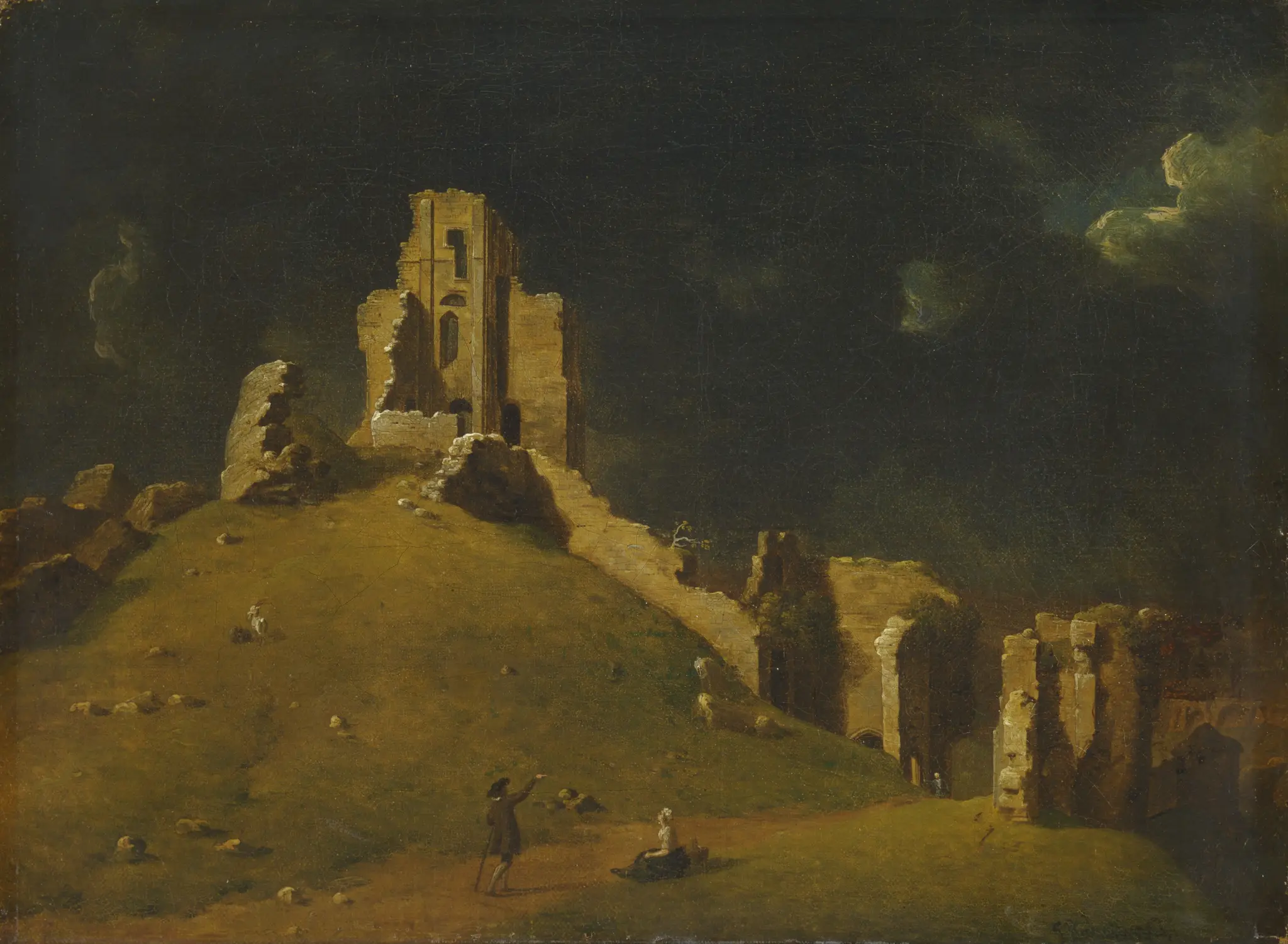 Corfe Castle, Dorset by John Inigo Richards, 1730/31?–1810