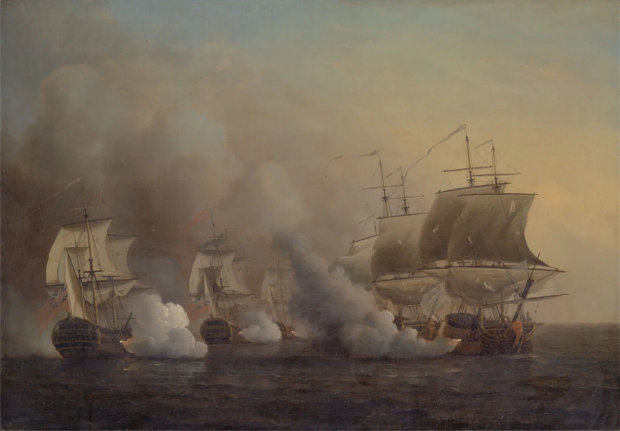 Action off the Cape of Good Hope by Samuel Scott, ca. 1702–1772