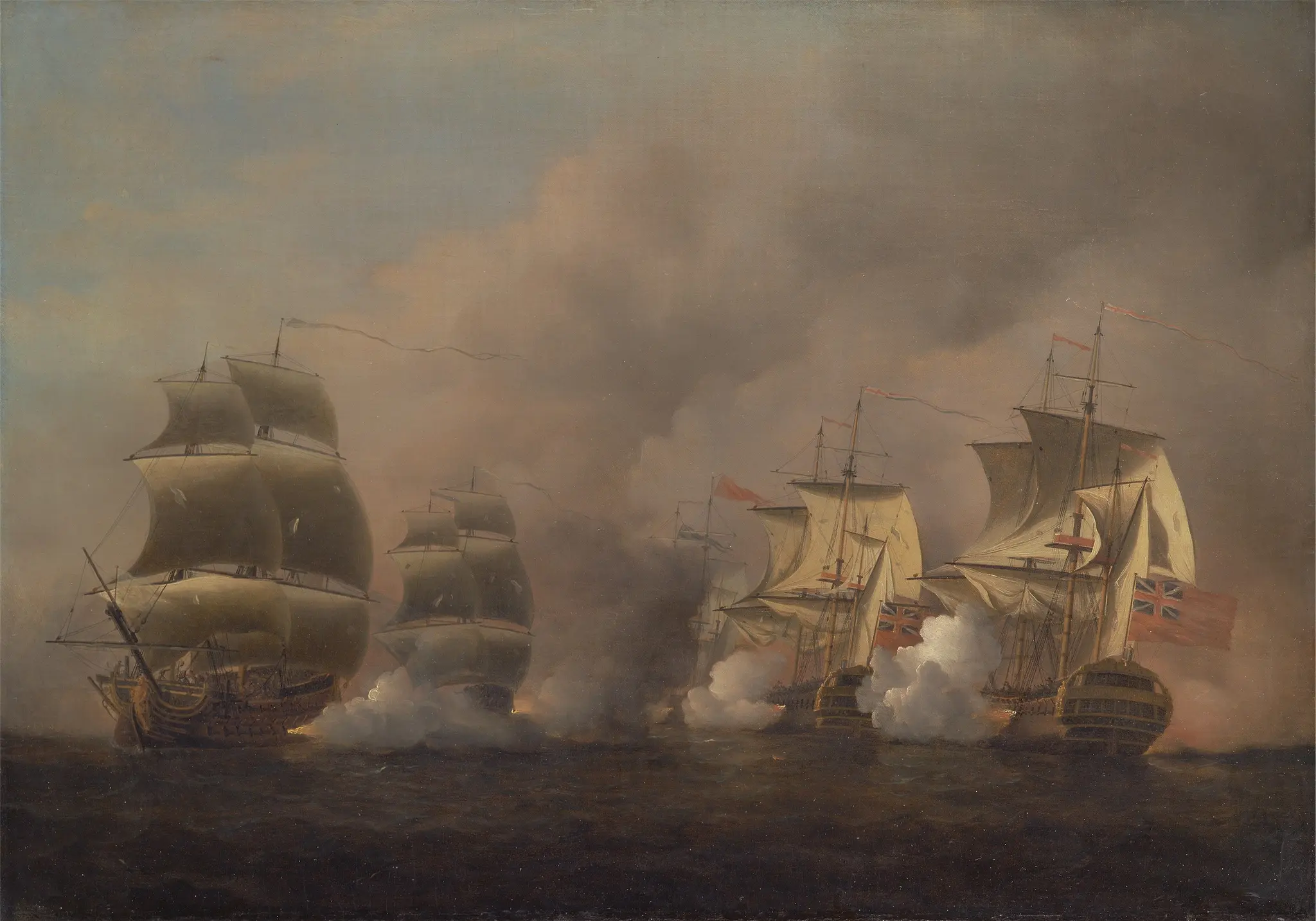 Action off the Cape of Good Hope by Samuel Scott, ca. 1702–1772