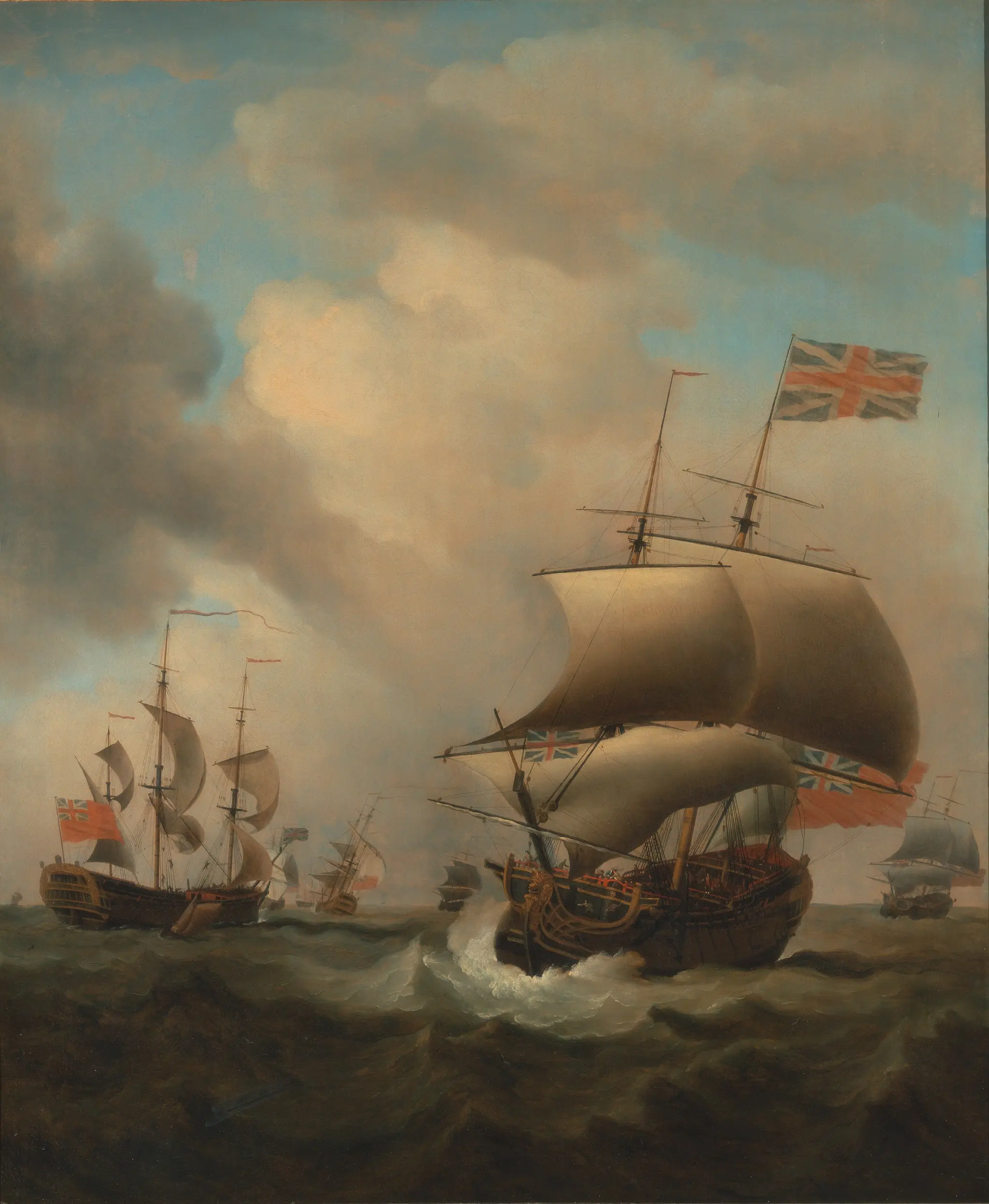 Shipping in a Choppy Sea by Samuel Scott, ca. 1702–1772