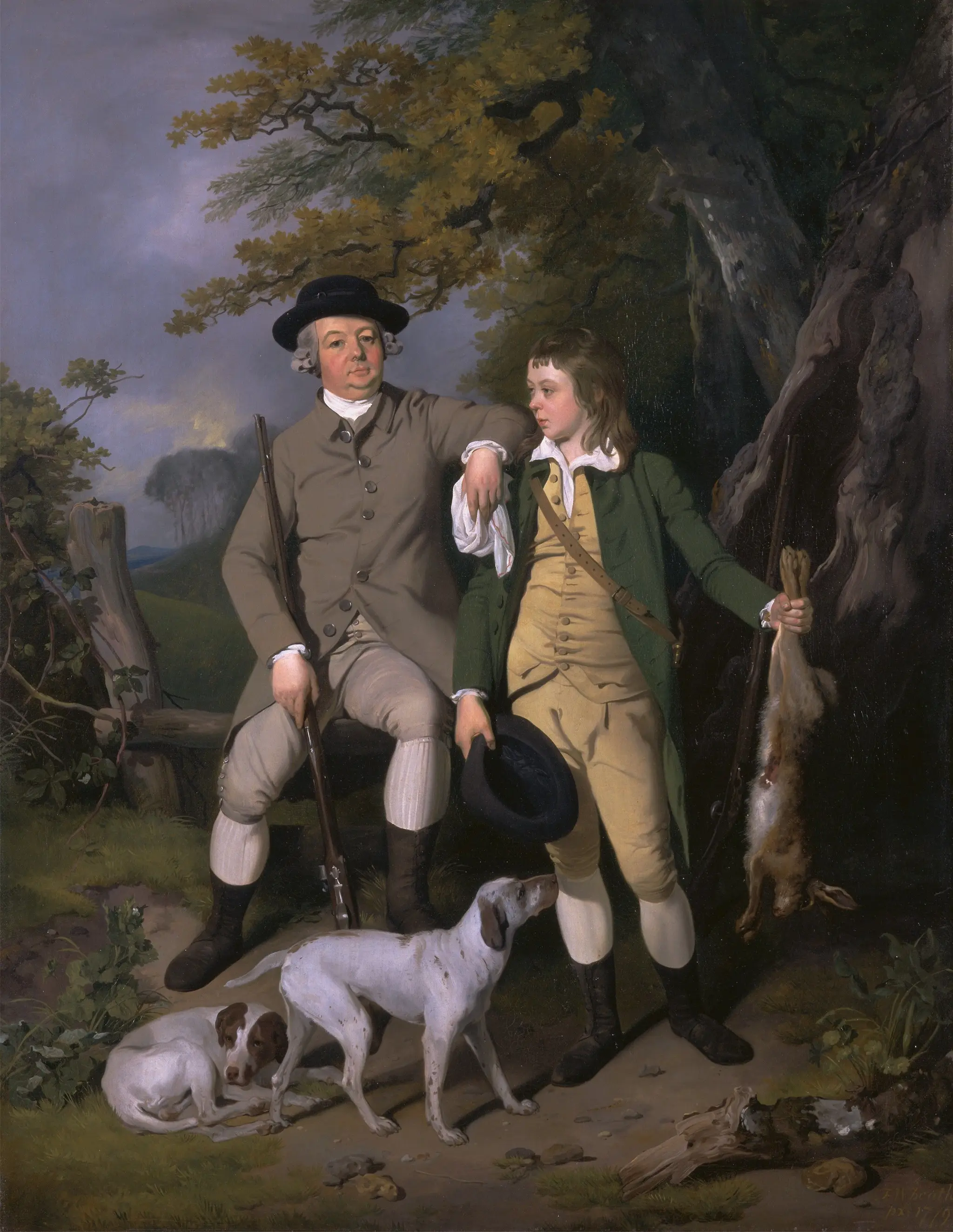 A Sportsman with His Son by Francis Wheatley, 1747–1801