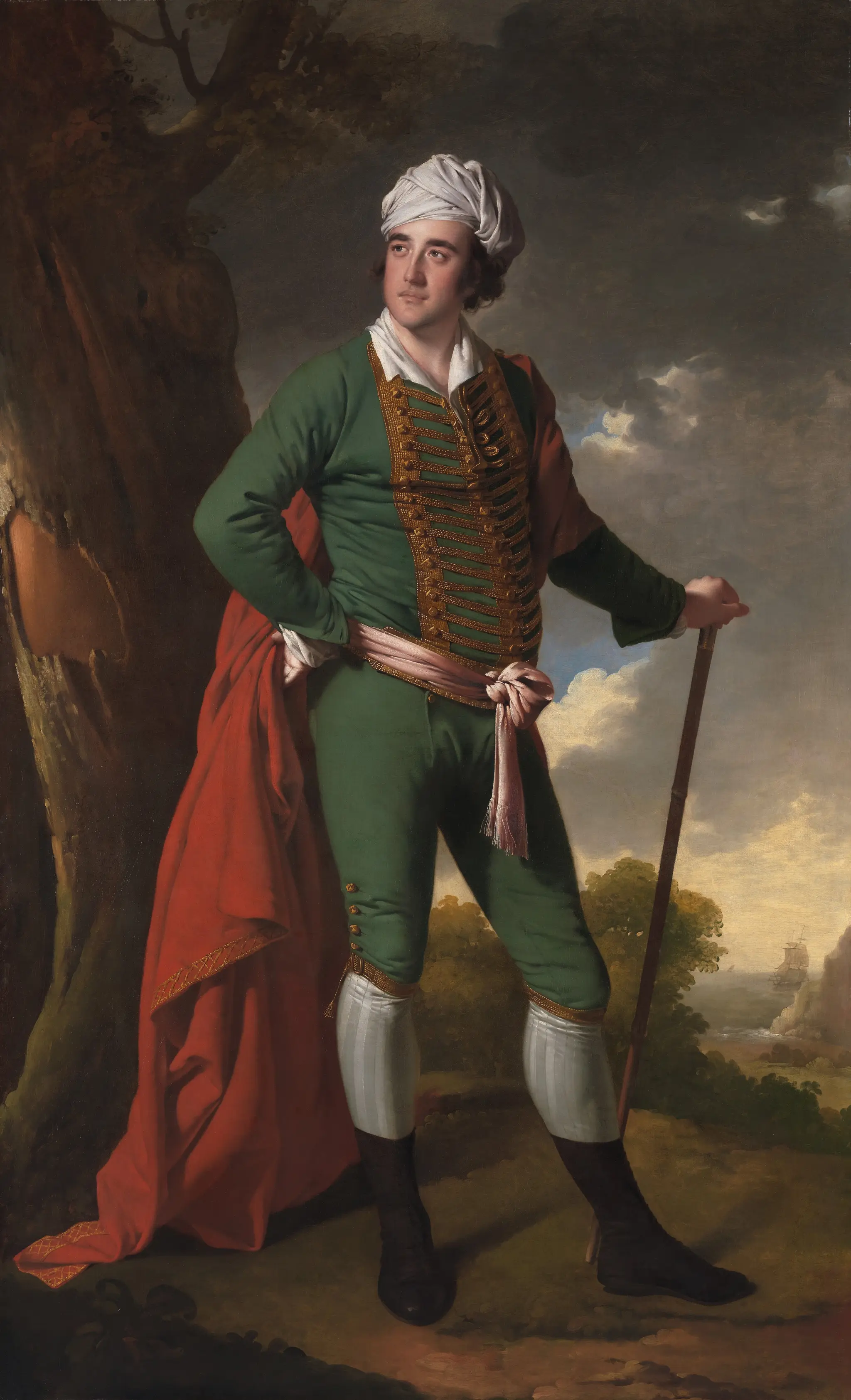 Portrait of a Man, Known as the "Indian Captain" by Joseph Wright of Derby, 1734–1797