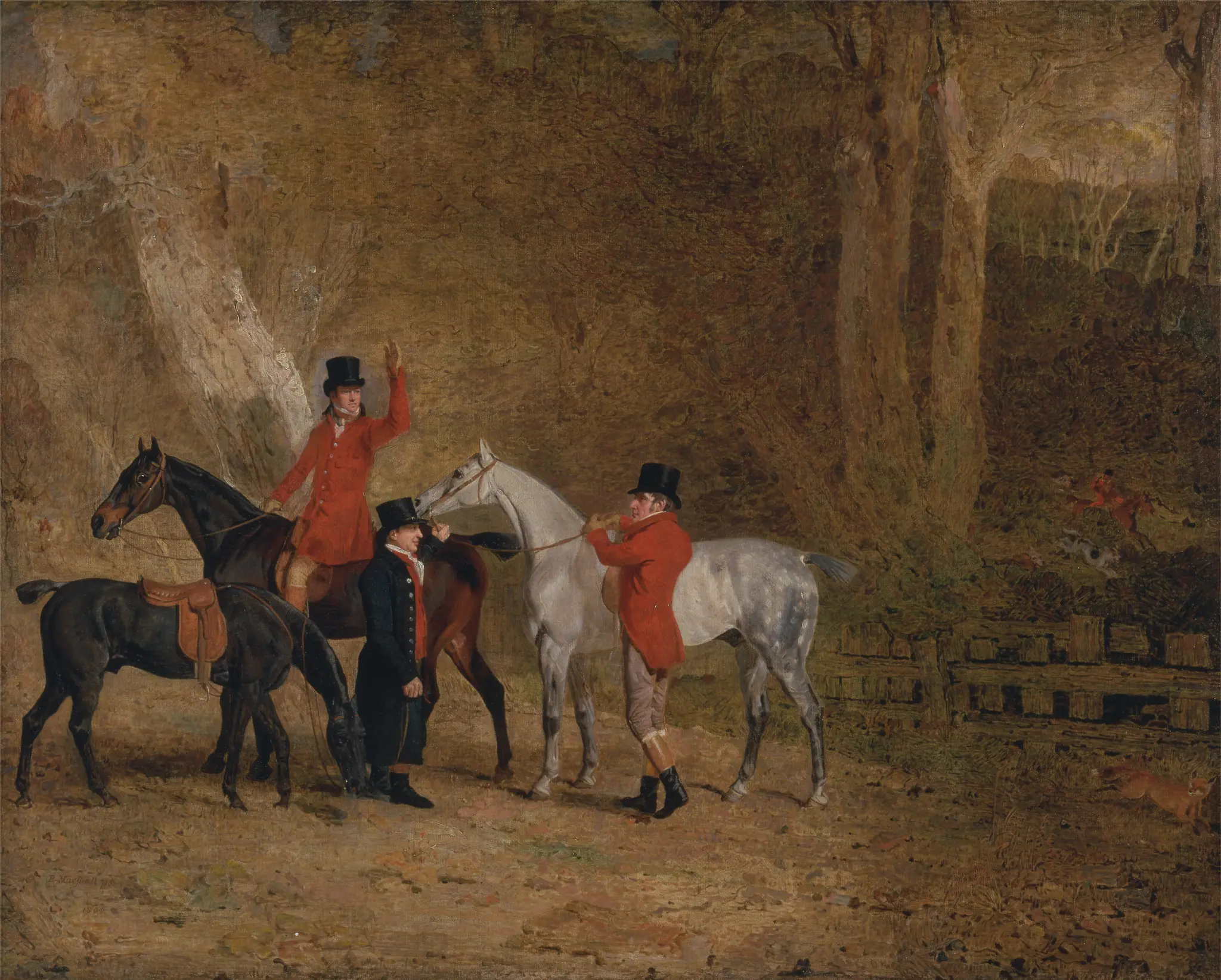 Foxhunting Scene by Benjamin Marshall, 1768–1835