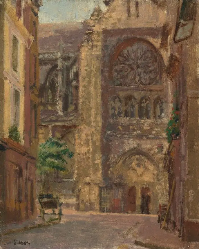 La Rue Pecquet, Dieppe by Walter Richard Sickert, 1860–1942