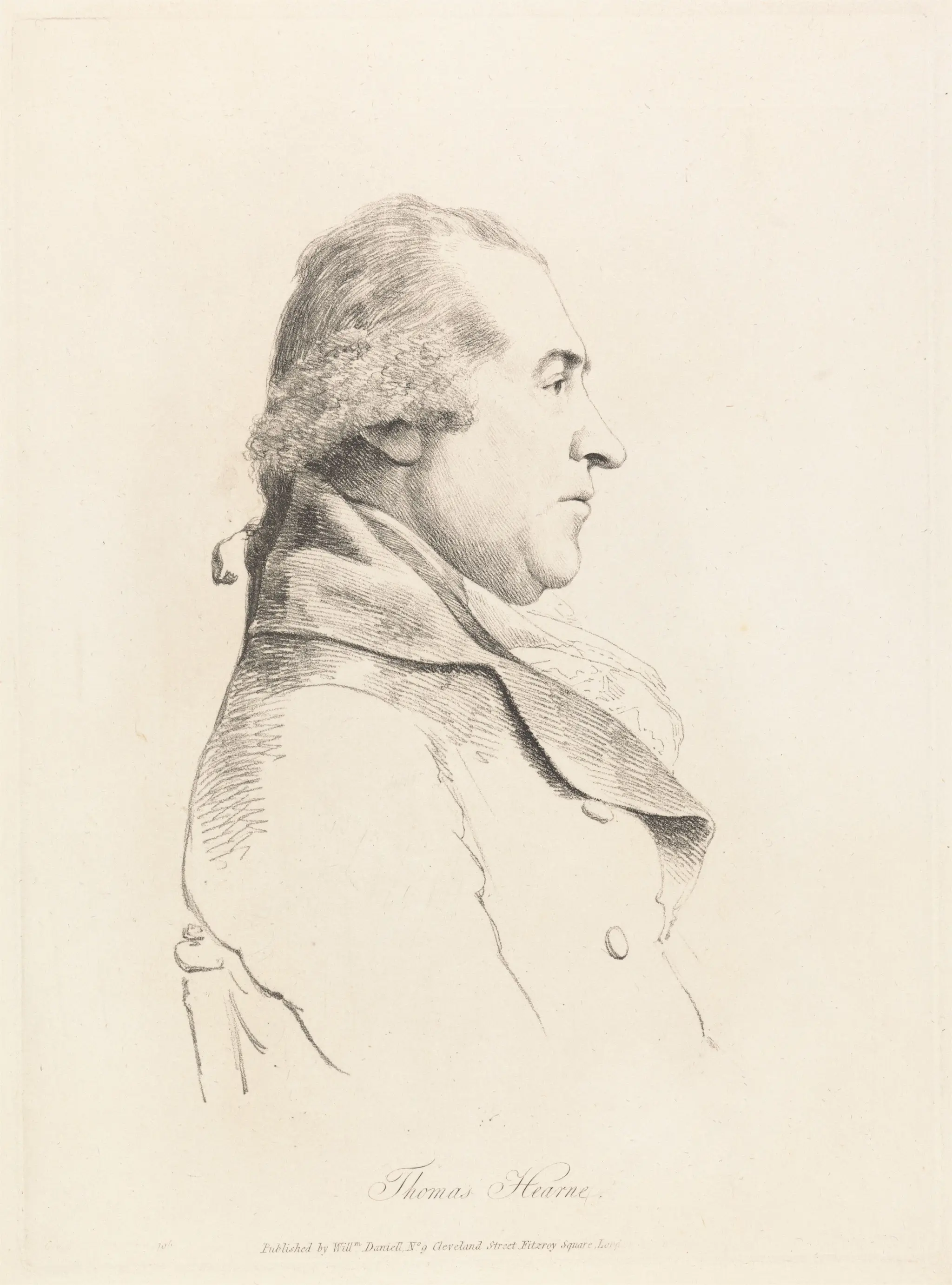 Portrait Study of Thomas Hearne by Print made by William Daniell, 1769–1837