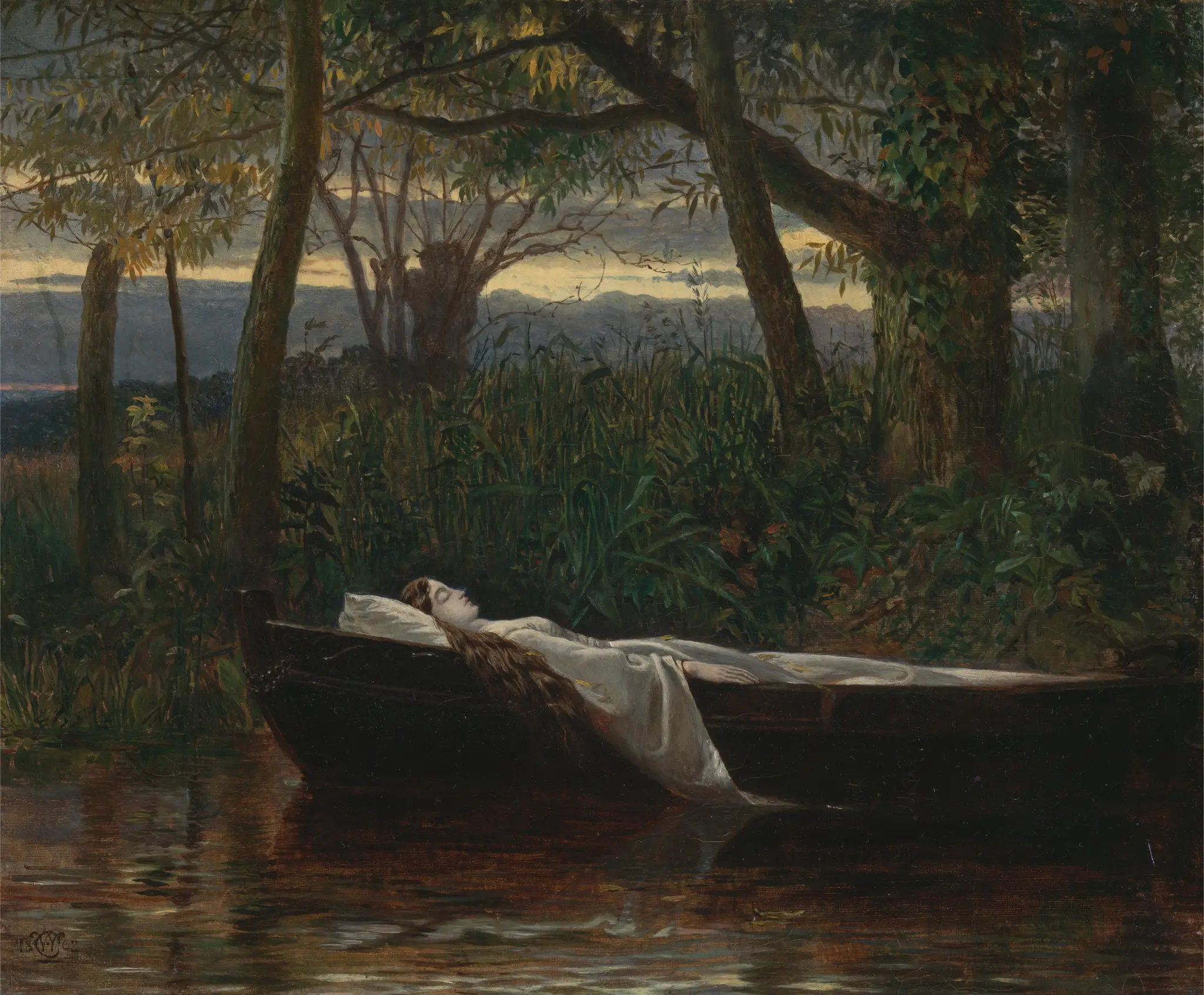 The Lady of Shalott by Walter Crane, 1845–1915
