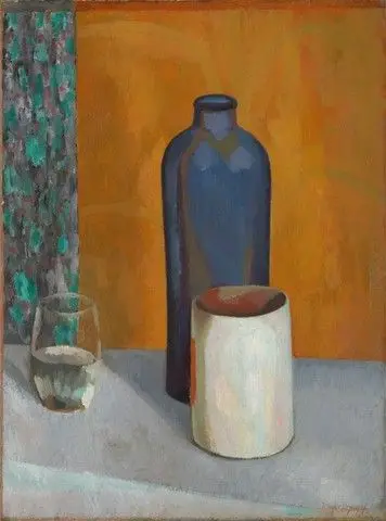 Still life with blue bottle by Roger Fry, 1866–1934