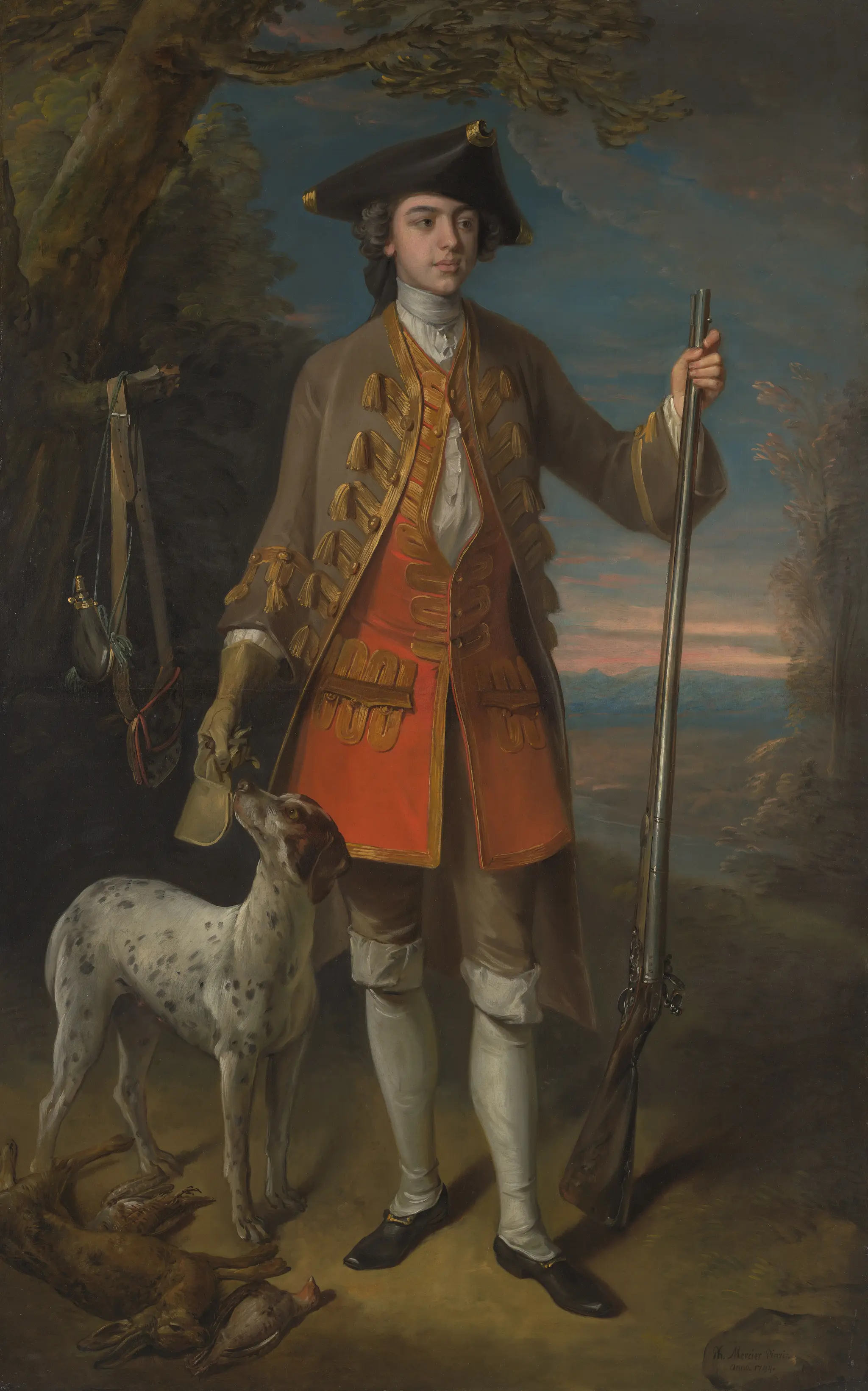 Sir Edward Hales, Baronet, of Hales Place, Hackington, Kent by Philippe Mercier, 1691–1760