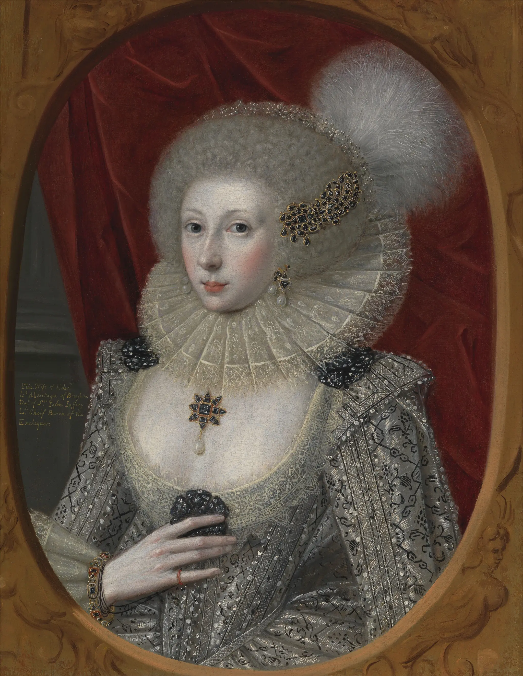 A Woman, possibly Elizabeth Pope (née Watson) by Robert Peake the Elder, ca. 1551–1619