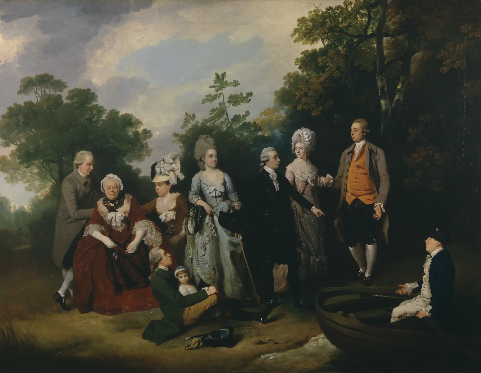 The Oliver and Ward Families by Francis Wheatley, 1747–1801
