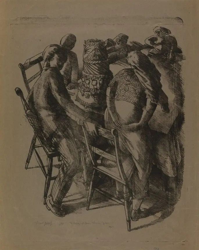 The Marriage Feast at Cana, 1952 by Sir Stanley Spencer, 1891–1959