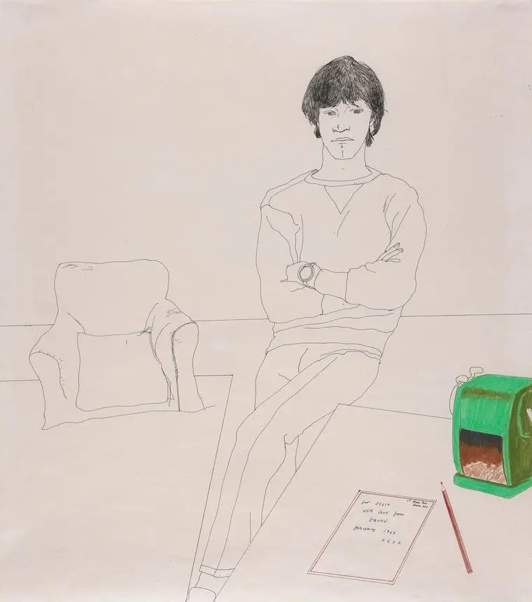 Ossie Seated by David Hockney,