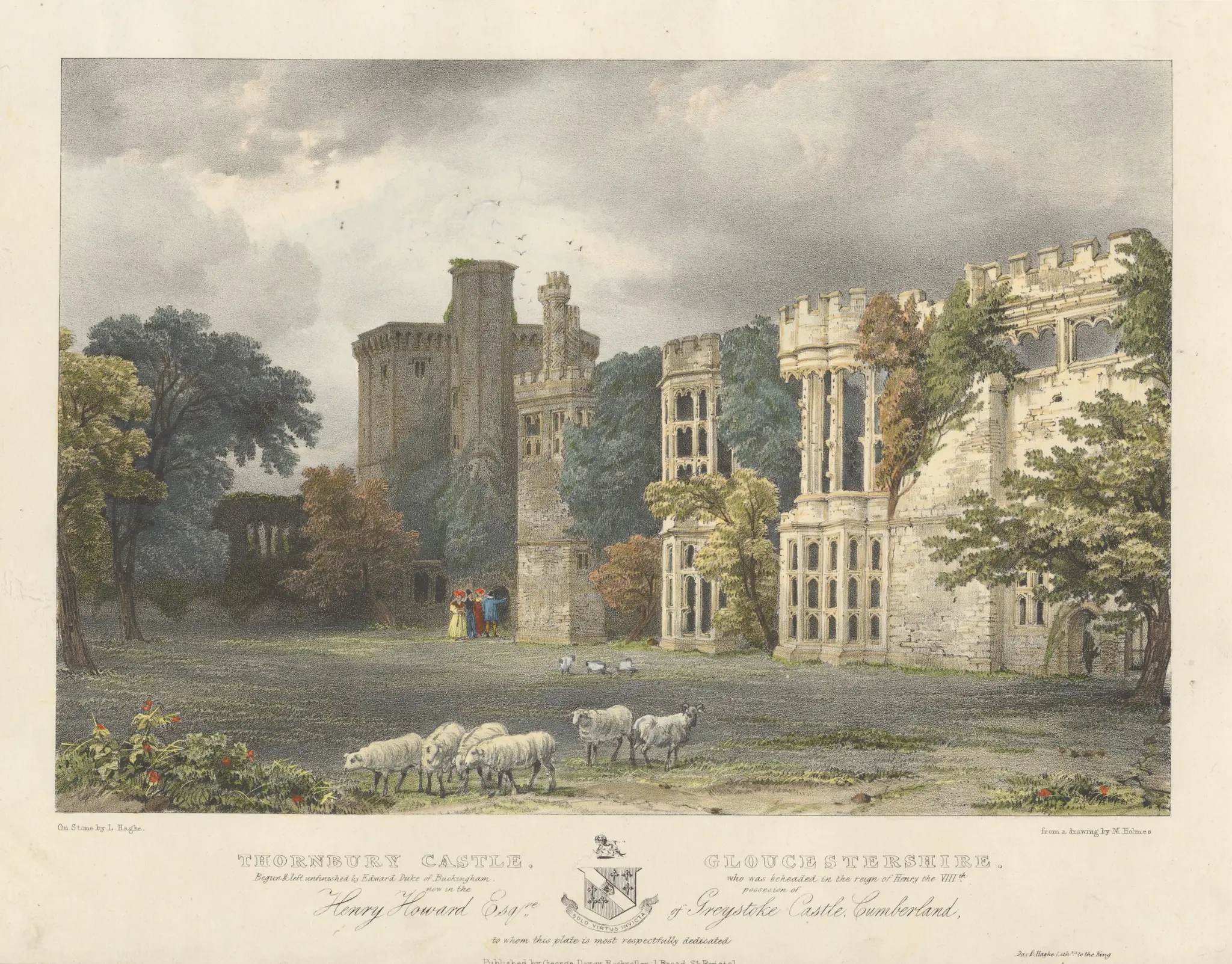 Thornbury Castle, Gloucestershire by Louis Haghe, 1806–1885