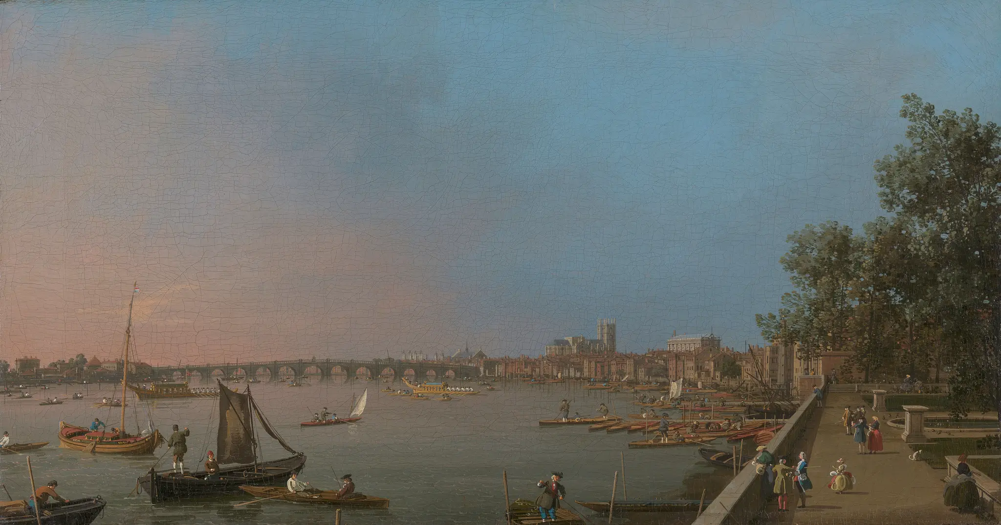 Westminster from Near the Terrace of Somerset House by Canaletto, 1697–1768