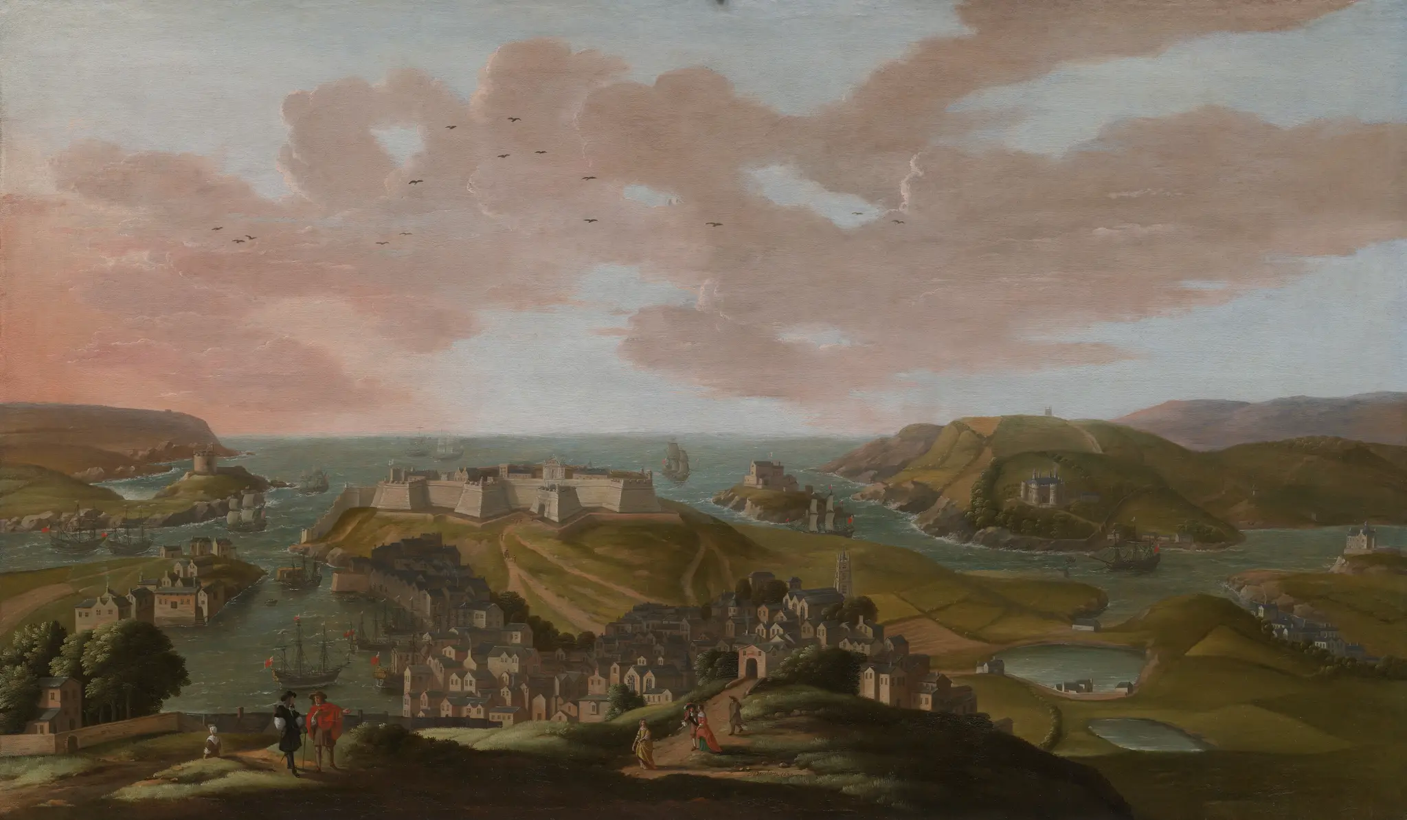 Plymouth by Hendrik Danckerts, ca. 1625–1680