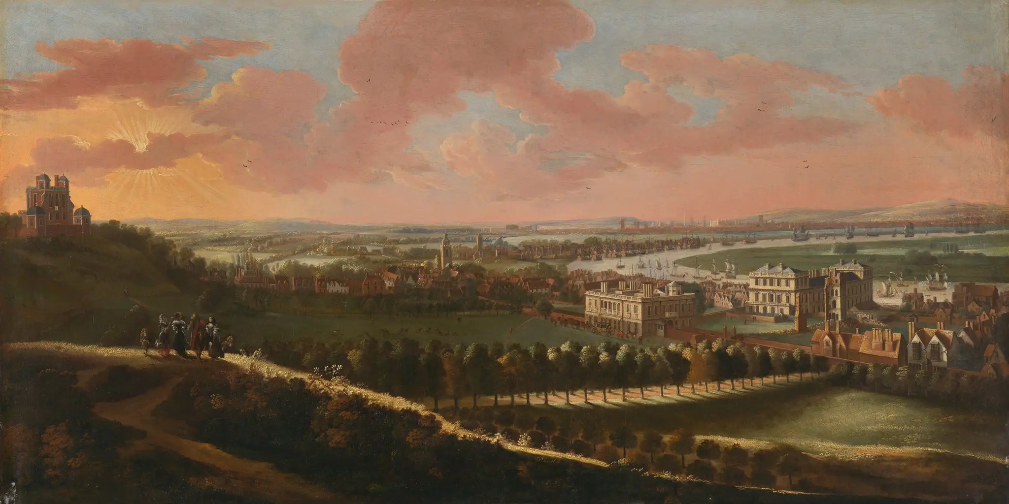 Greenwich, with London in the distance by Jan Vorsterman, ca. 1643–after 1685