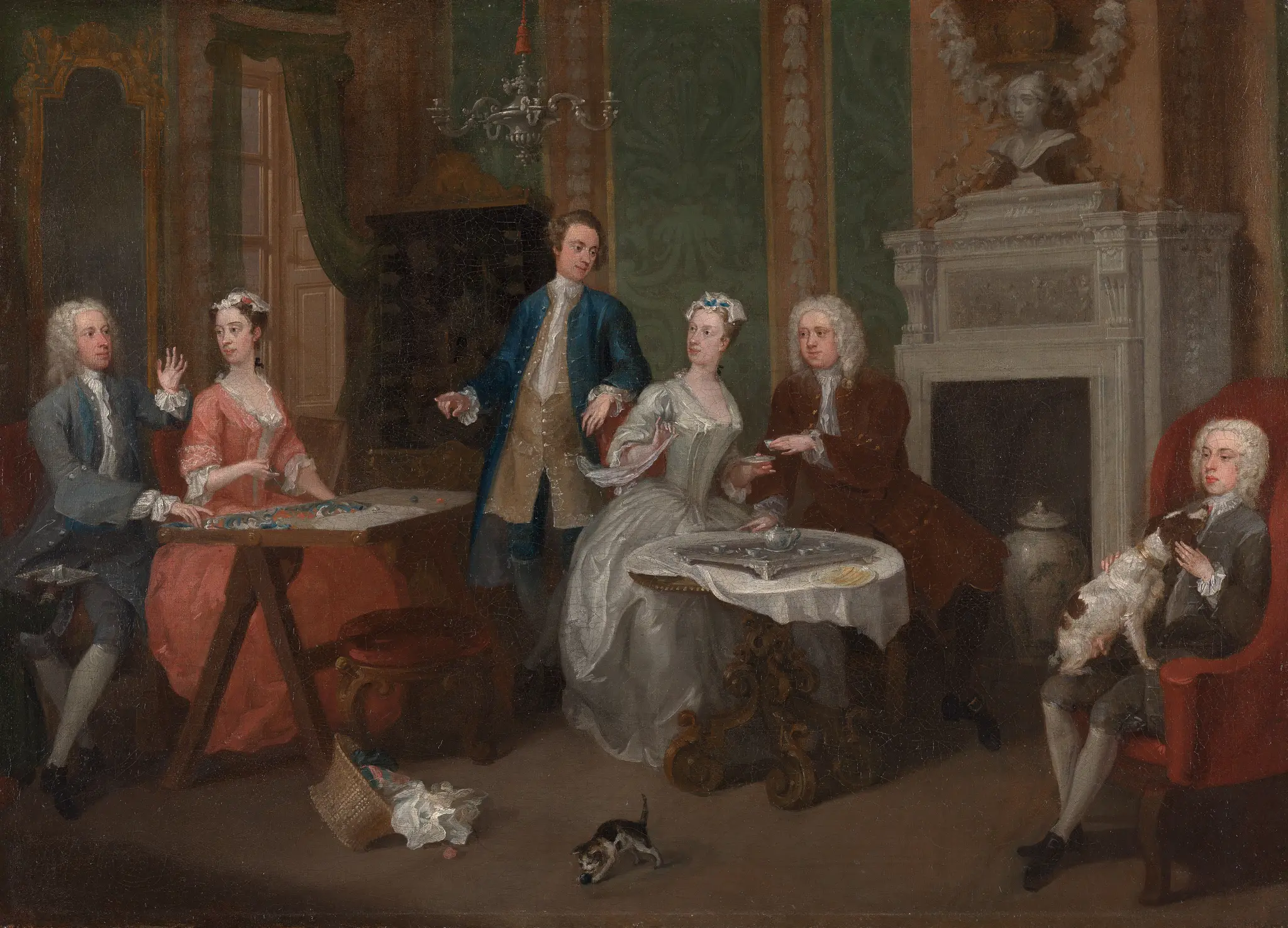 The Montagu Family and an Unknown Attendant by William Hogarth, 1697–1764