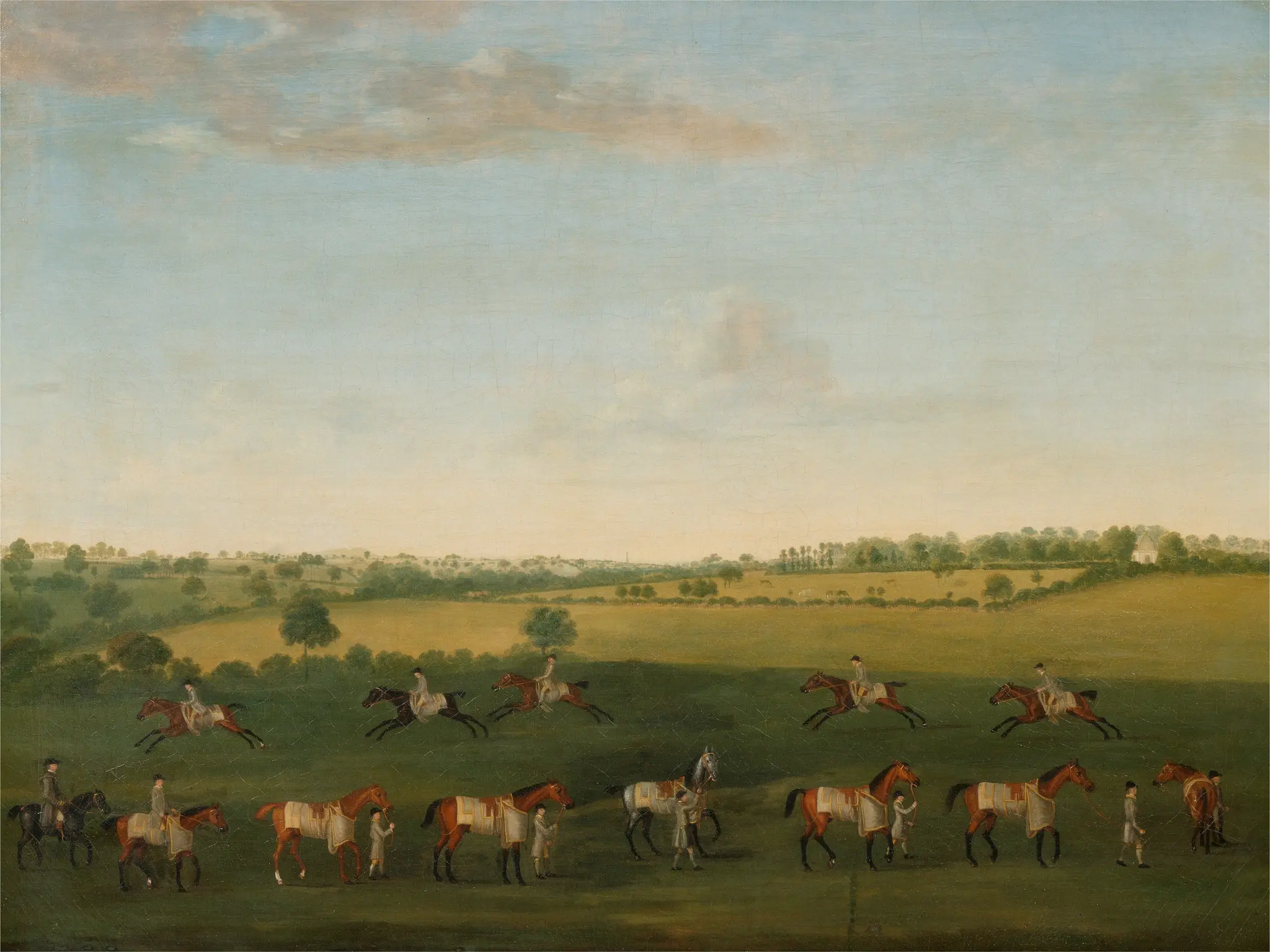 Sir Charles Warre Malet's String of Racehorses at Exercise by Francis Sartorius the elder, 1734–1804