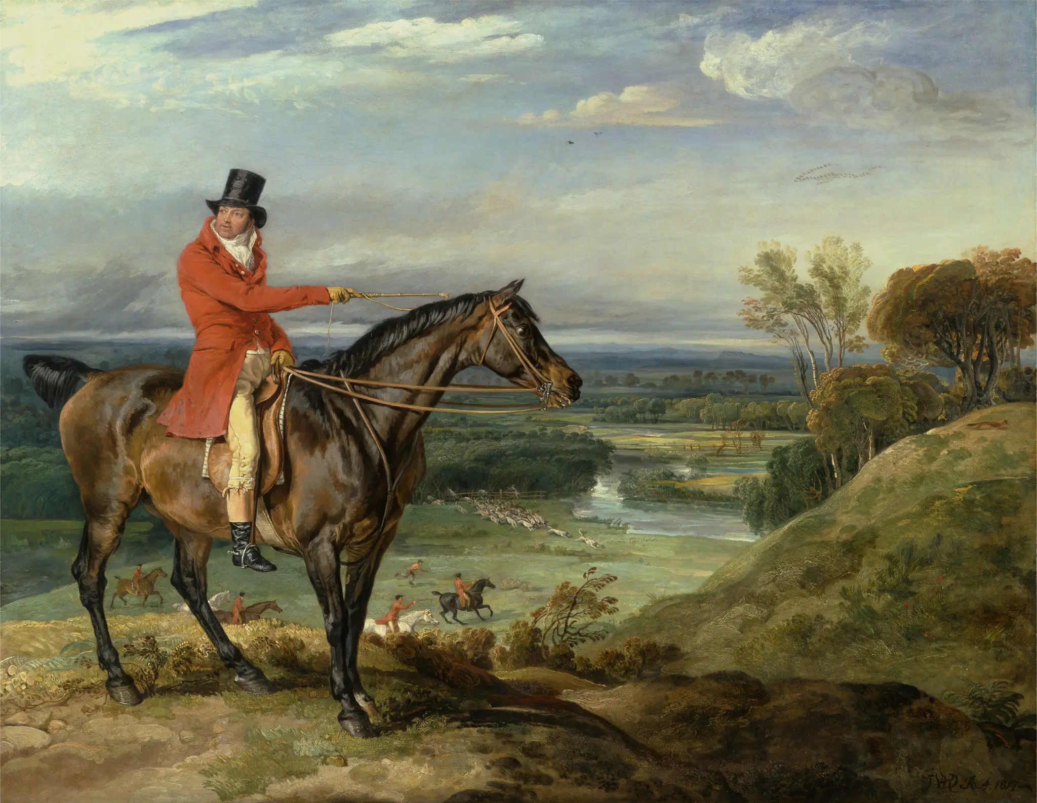 Theophilus Levett and a Favorite Hunter by James Ward, 1769–1859