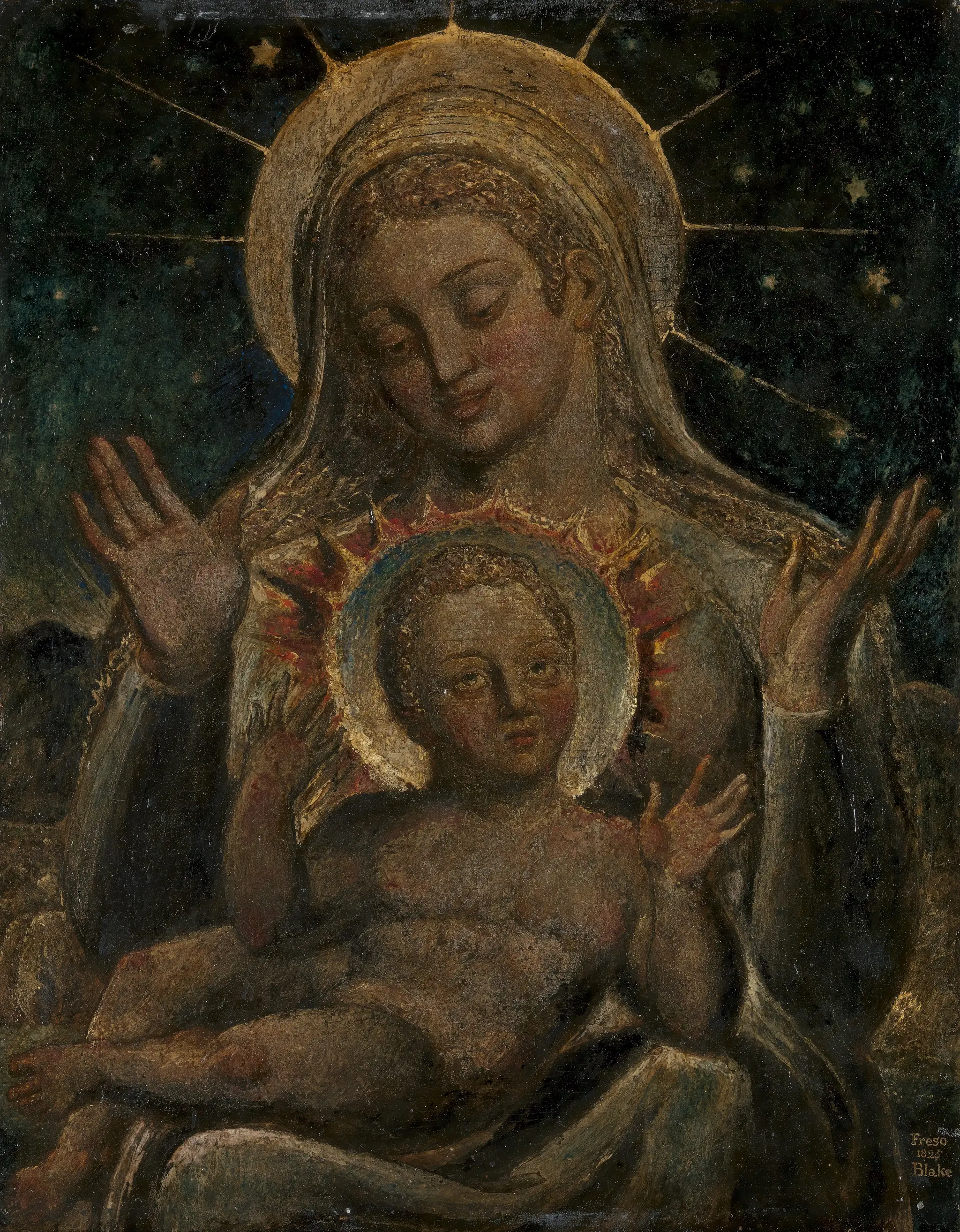 Virgin and Child by William Blake, 1757–1827
