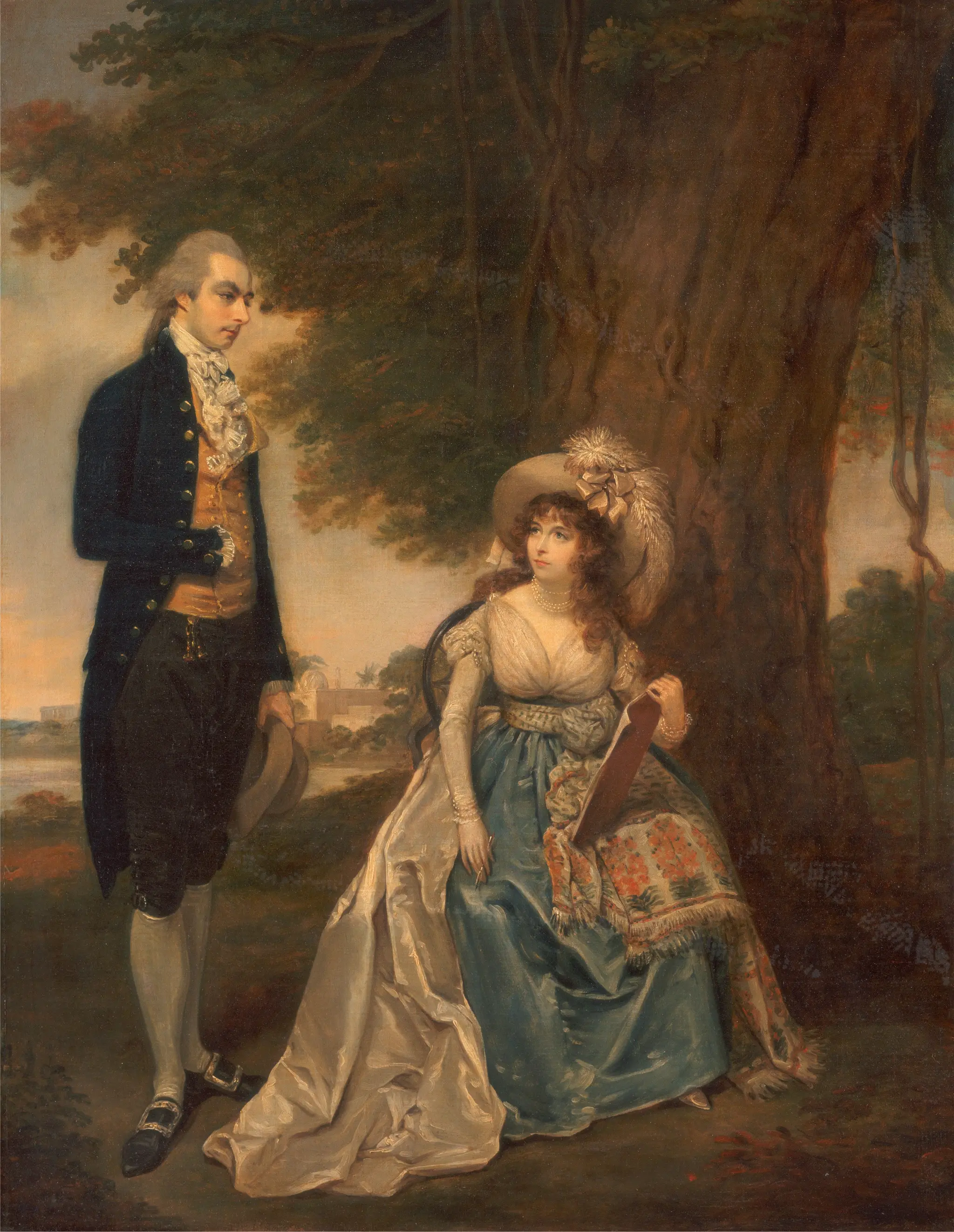 A Couple, Traditionally Identified as Mr. and Mrs. Fraser by Arthur William Devis, 1762–1822