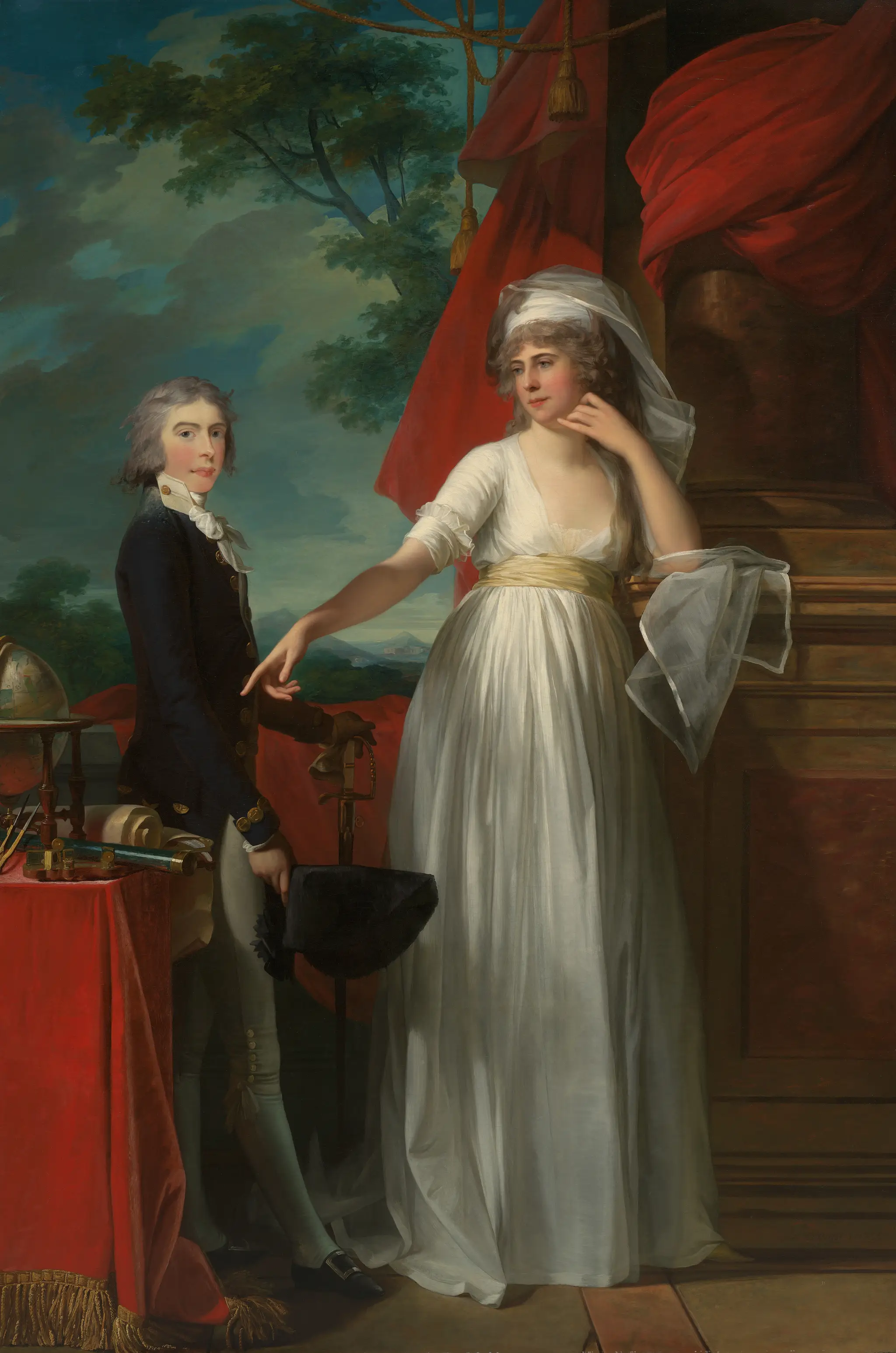 Margaret Callander (née Romer), Lady Callander, and Her Son James Kearney by Jean Laurent Mosnier, 1743/44–1808