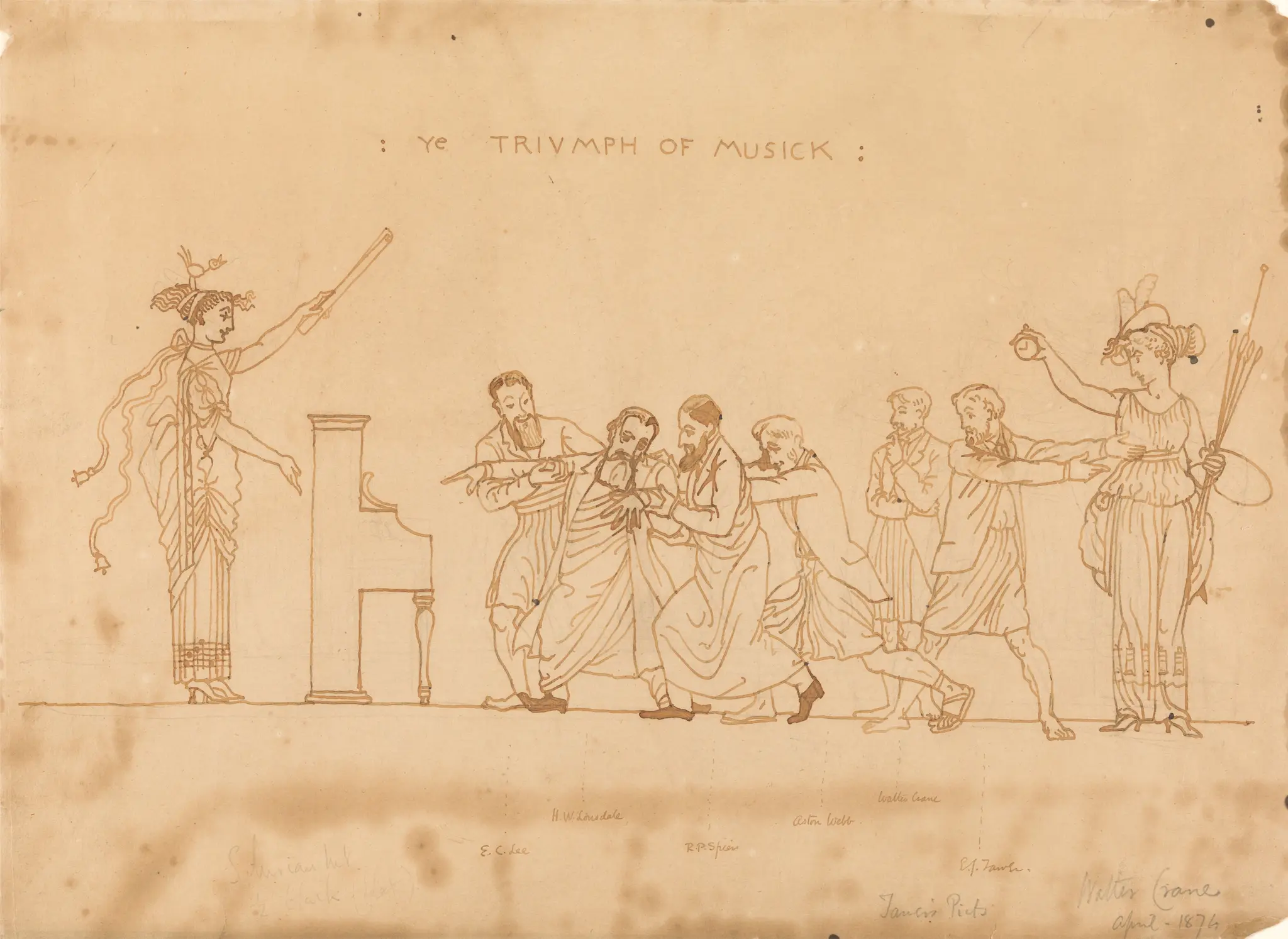 The Triumph of Music by Walter Crane, 1845–1915