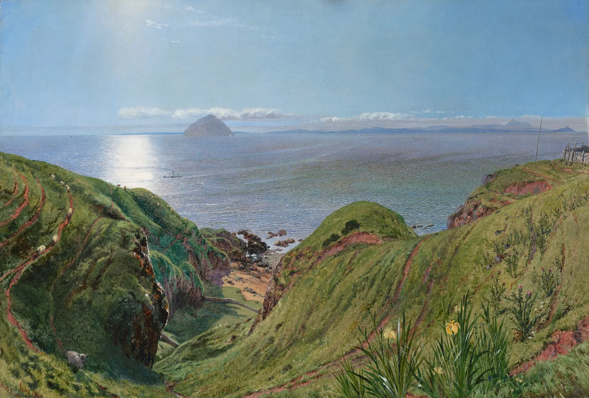 Ailsa Craig by William Bell Scott, 1811–1890