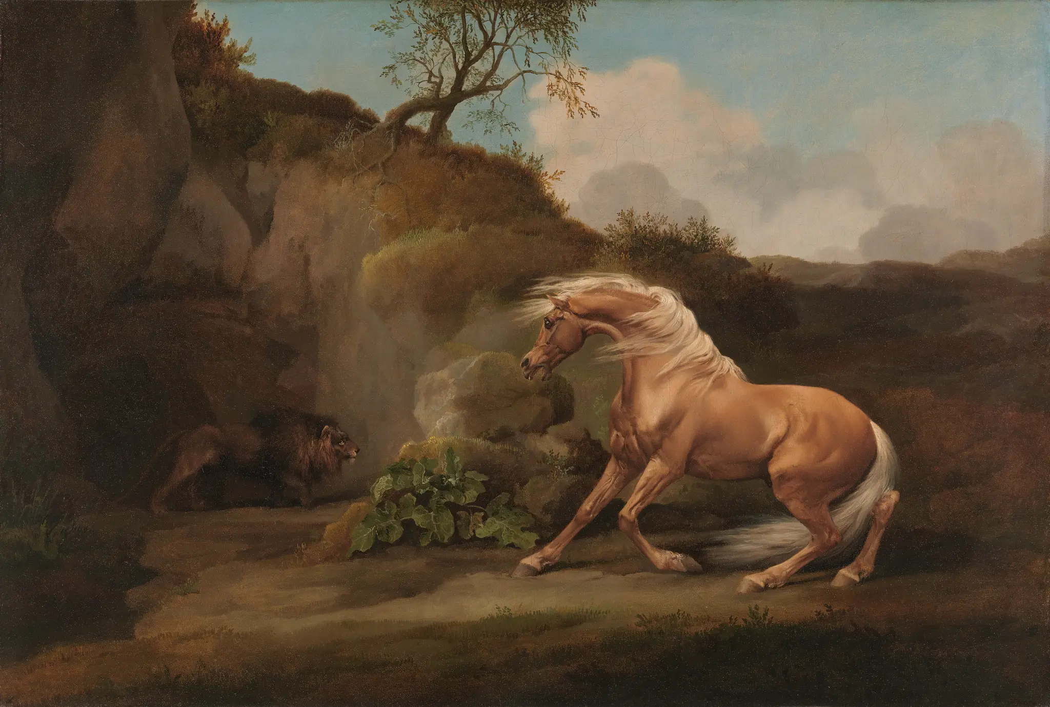 Horse Frightened by a Lion by George Stubbs, born in Liverpool