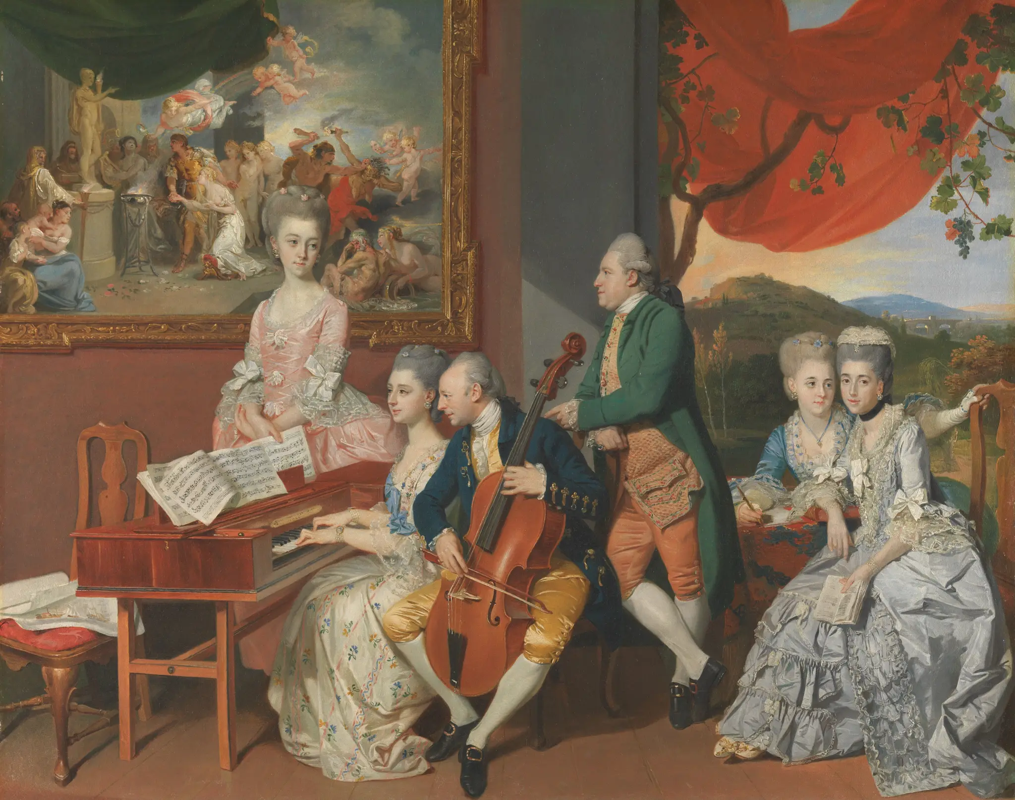 The Gore Family with George, third Earl Cowper by Johan Joseph Zoffany, 1733–1810