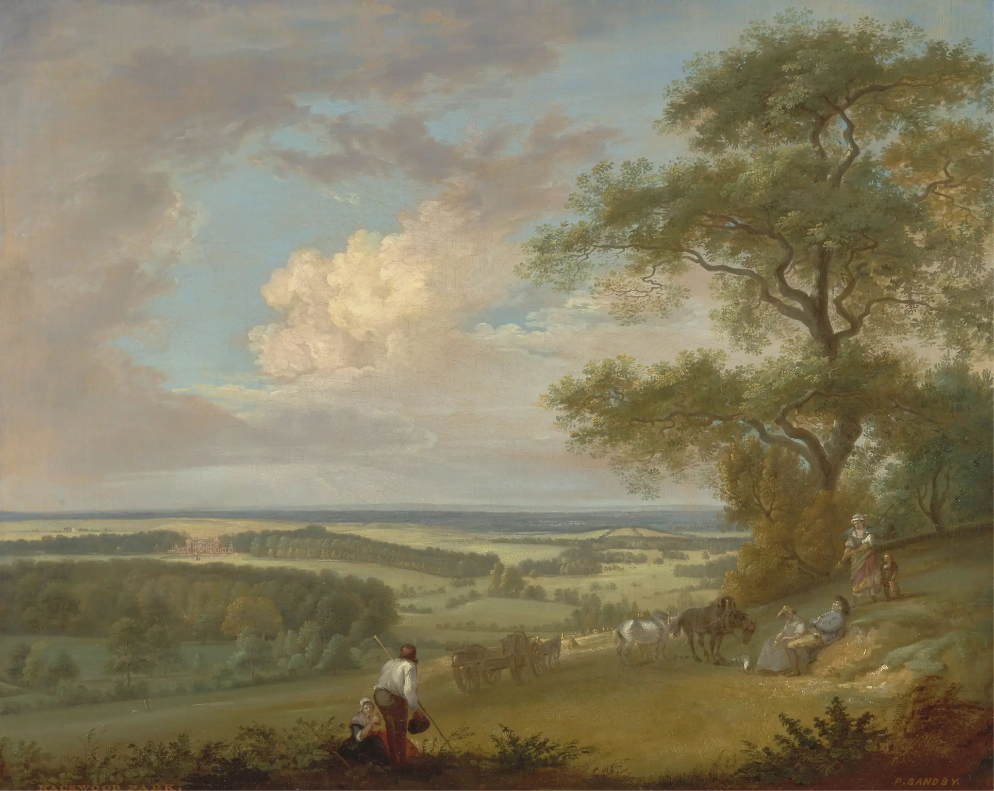 Hackwood Park, Hampshire by Paul Sandby, 1731–1809