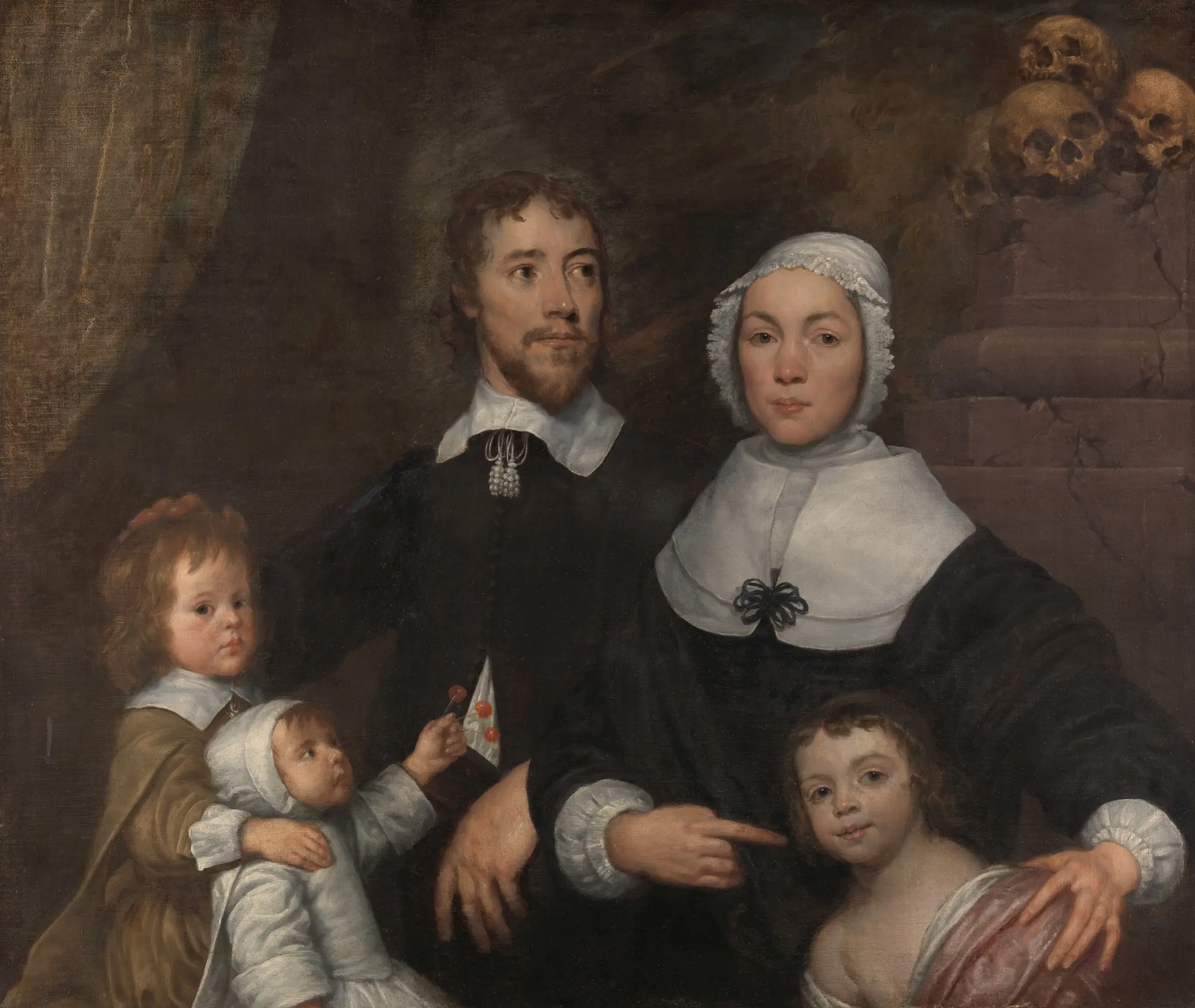 A Family, probably the Streatfeild Family by William Dobson, 1611–1646