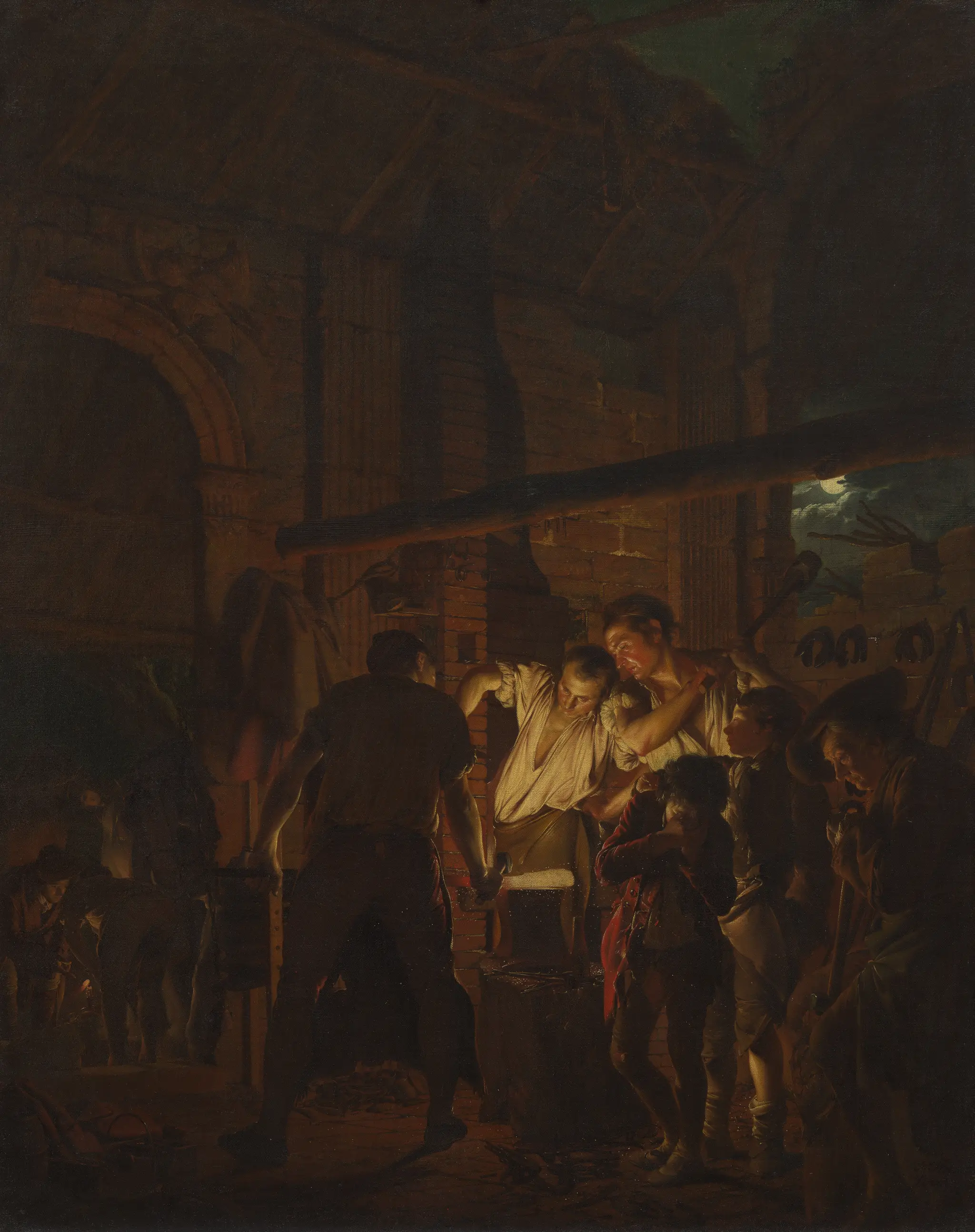 The Blacksmith's Shop by Joseph Wright of Derby, 1734–1797