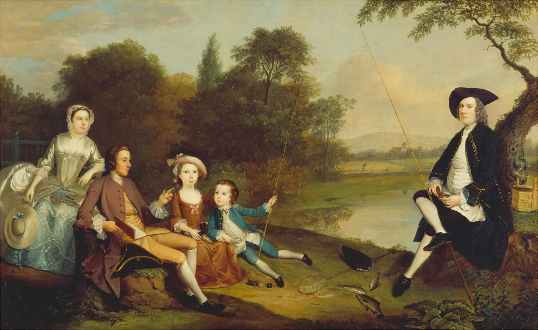 A Family, Traditionally Identified as the Swaine Family of Fencroft, Cambridgeshire by Arthur Devis, 1712–1787