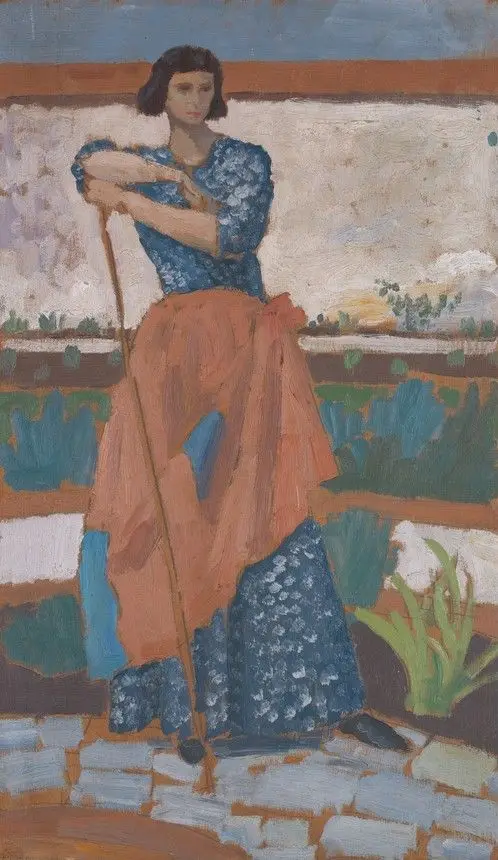 Dorelia in the Garden at Alderney Manor, Dorset by Augustus Edwin John, 1878–1961
