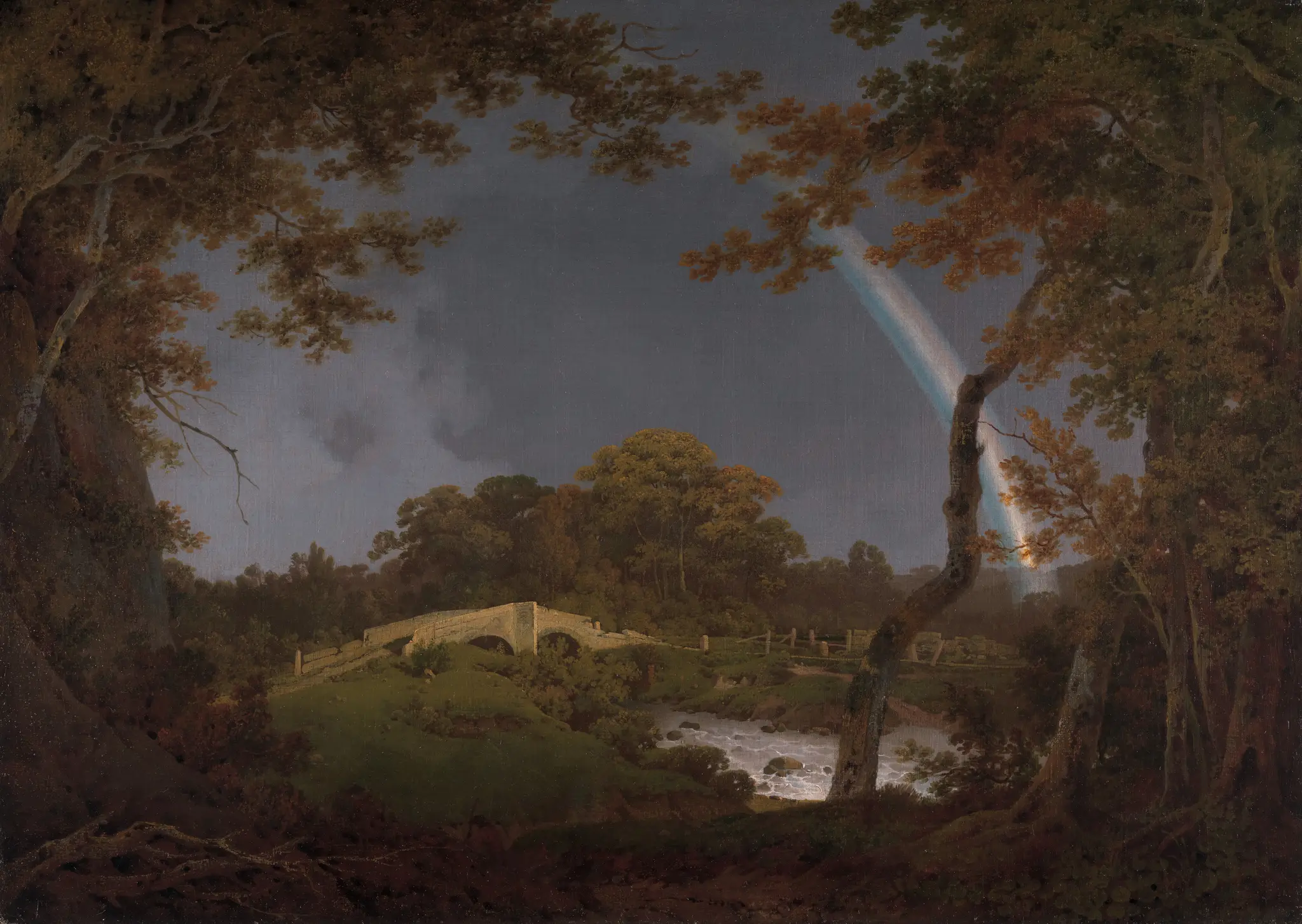 Landscape with a Rainbow by Joseph Wright of Derby, 1734–1797