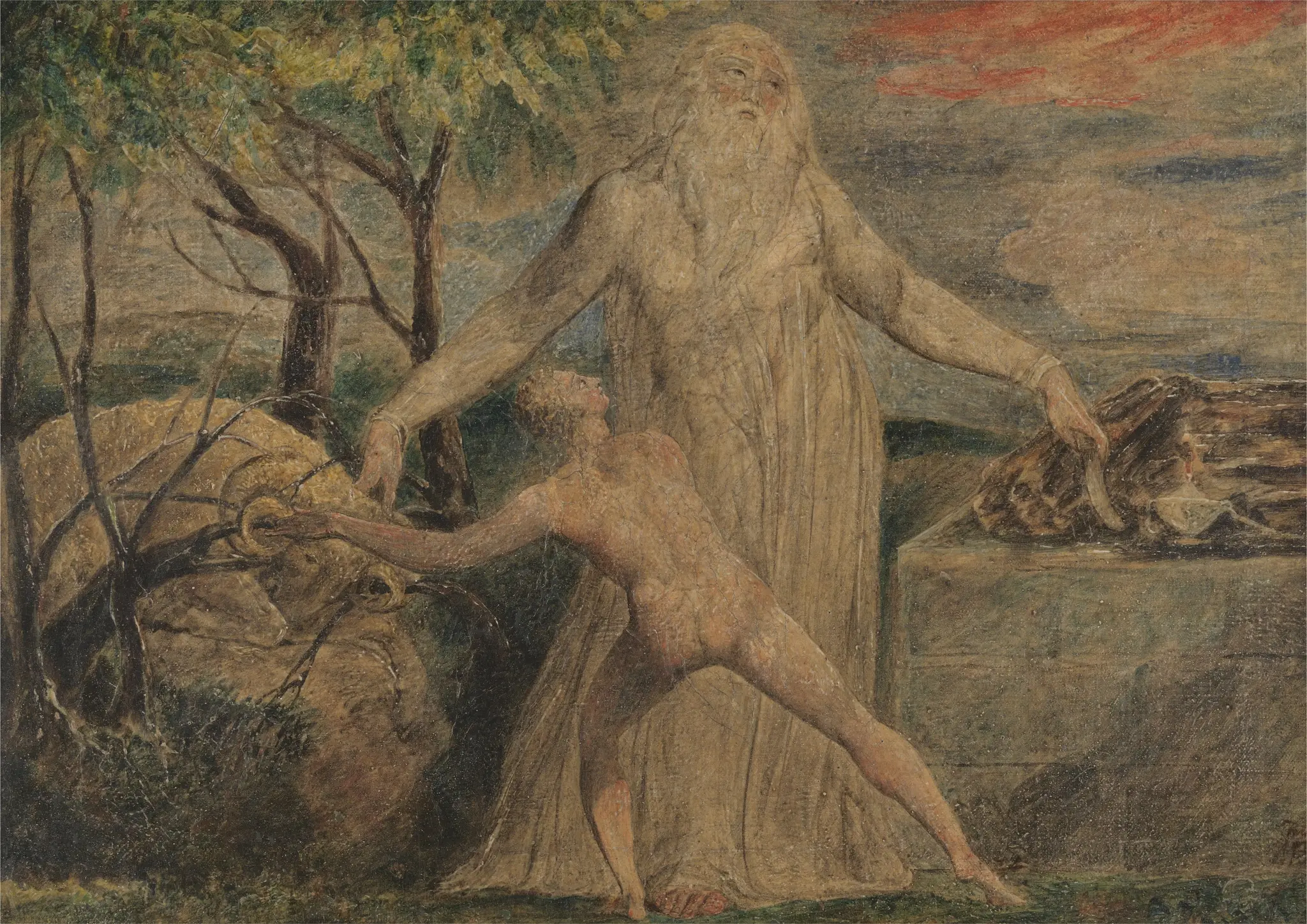 Abraham and Isaac by William Blake, 1757–1827