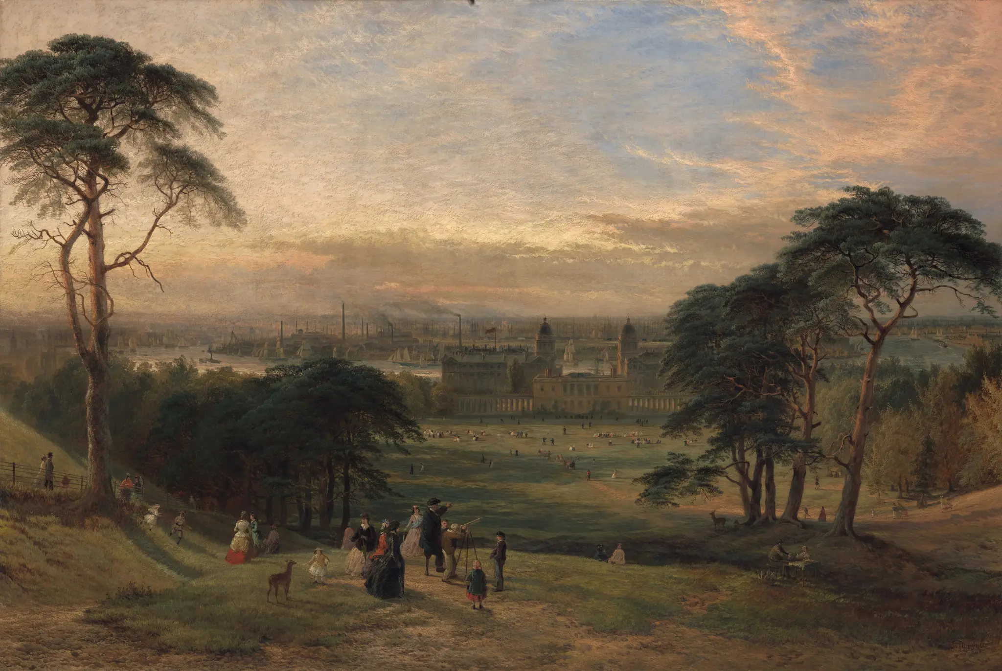 London from Greenwich Hill by Henry Dawson, 1811–1878